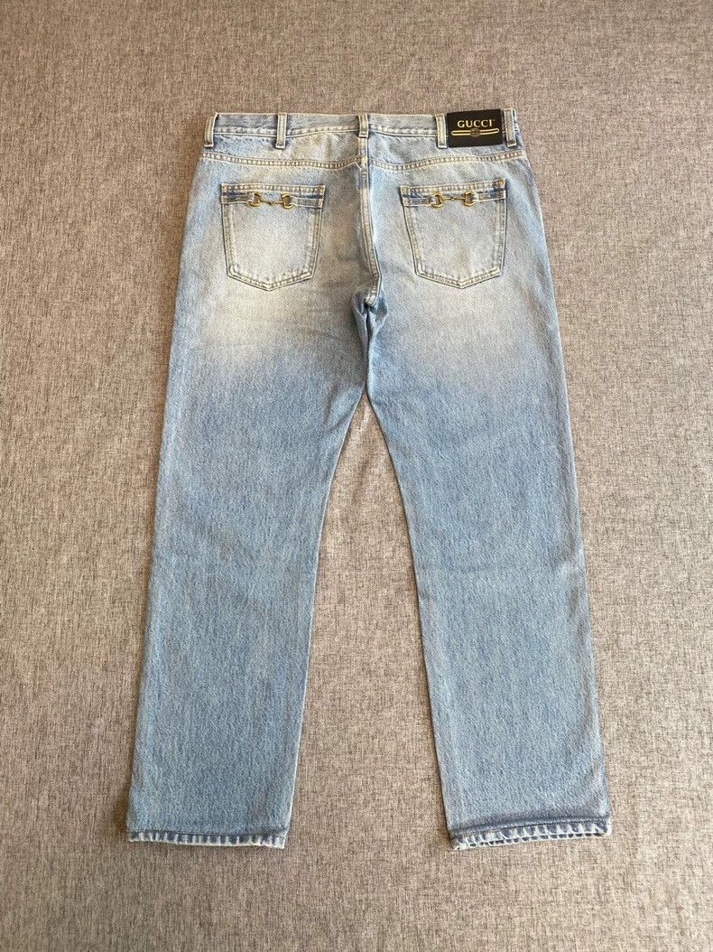Gucci Gucci SS22 decorated horse buckle jeans 2502-Nextarrow Size US 30 / EU 46 - 1 Thumbnail