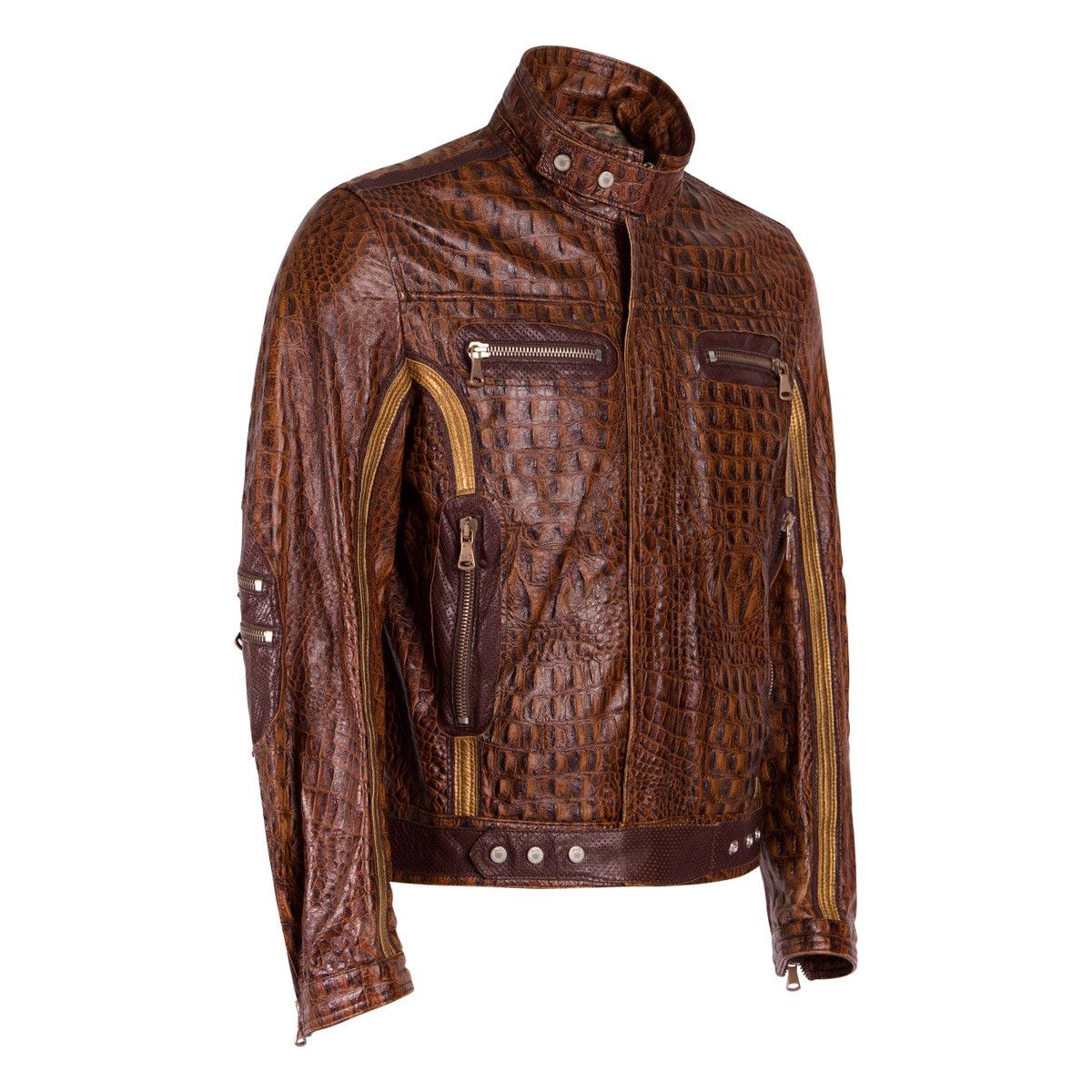 AW05 CROCODILE LEATHER JACKET