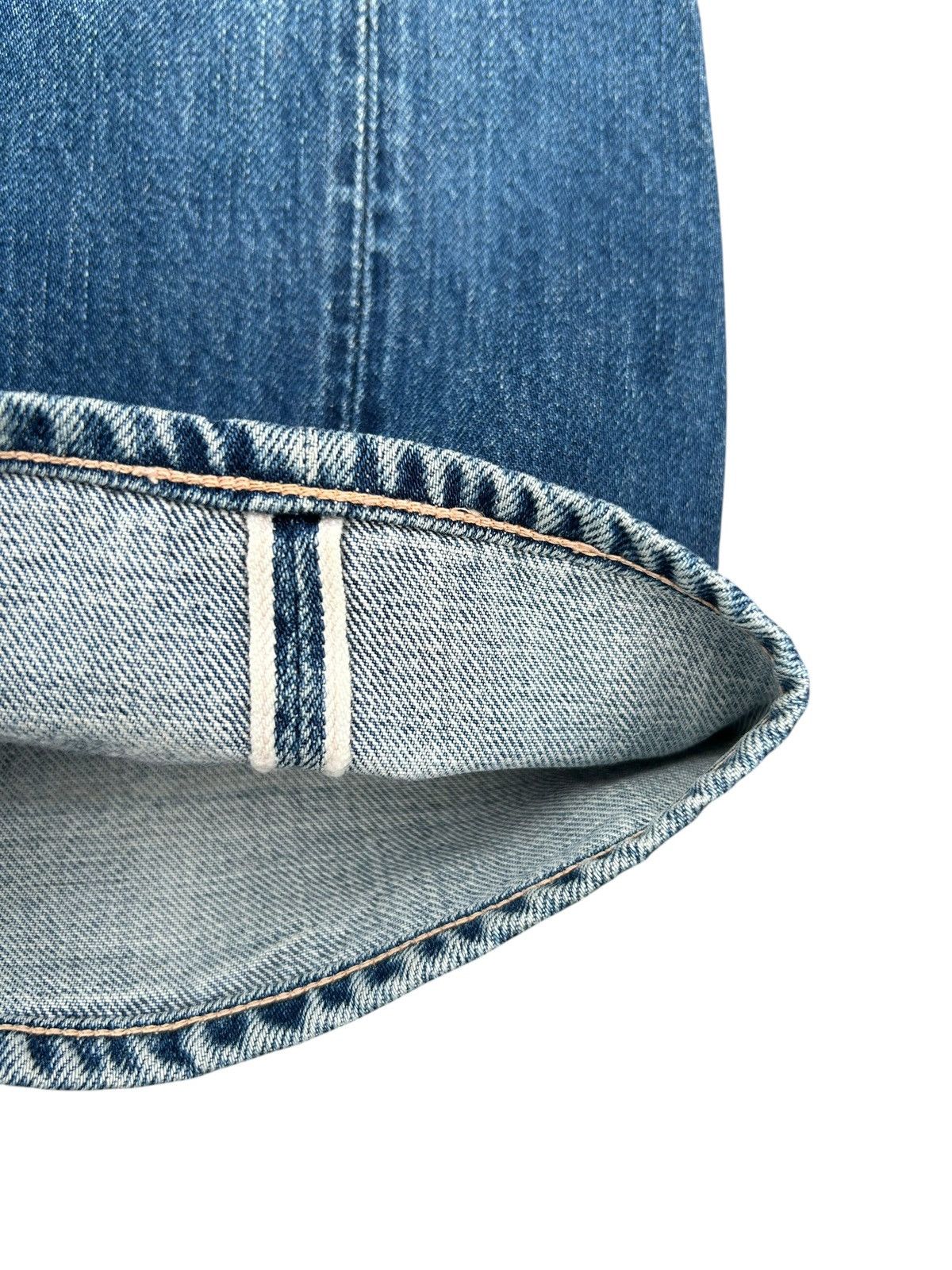Kapital Vintage Levis Big E Selvedge Buckle Back Thrashed Denim Jean Size US 30 / EU 46 - 4 Thumbnail