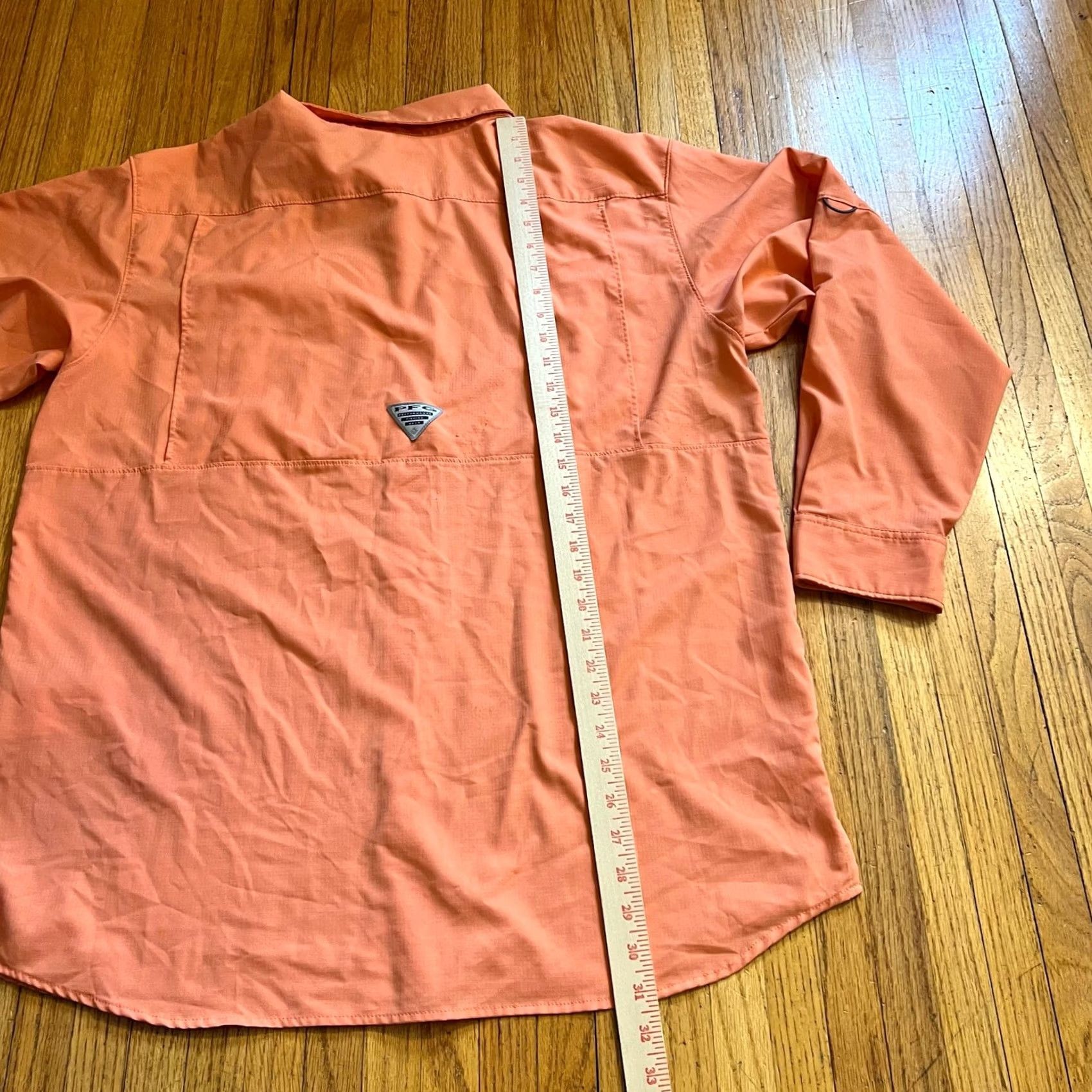 Vintage Columbia PFG Fishing Shirt Mens Large Orange Button Up Long Sleeve Size US L / EU 52-54 / 3 - 6 Thumbnail