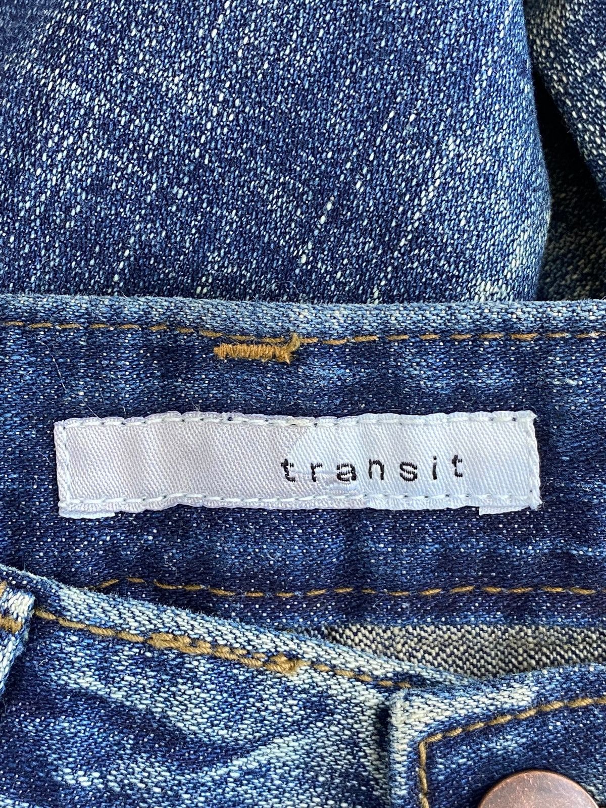 Transit Transit Faded Wash Honey Comb Style Flare Jeans Size US 30 / EU 46 - 11 Thumbnail