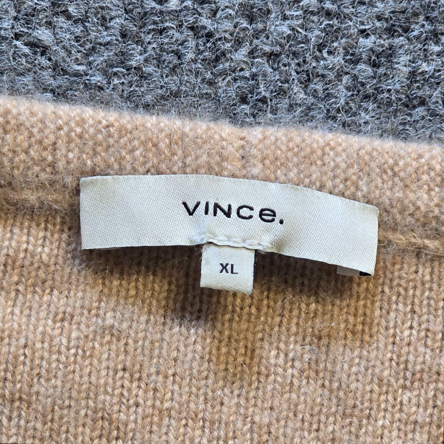 Vince Vince Sweater Womens Size XL Brown Cashmere V-Neck Long Sleeve Cozy Capsule Pullover Knit Casual Womens Size XL / US 12-14 / IT 48-50 - 4 Thumbnail