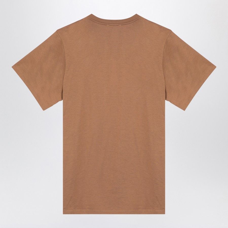 Max Mara o1d2blof0824 Oversized Logo T-Shirts in Light Brown Size M / US 6-8 / IT 42-44 - 2 Thumbnail