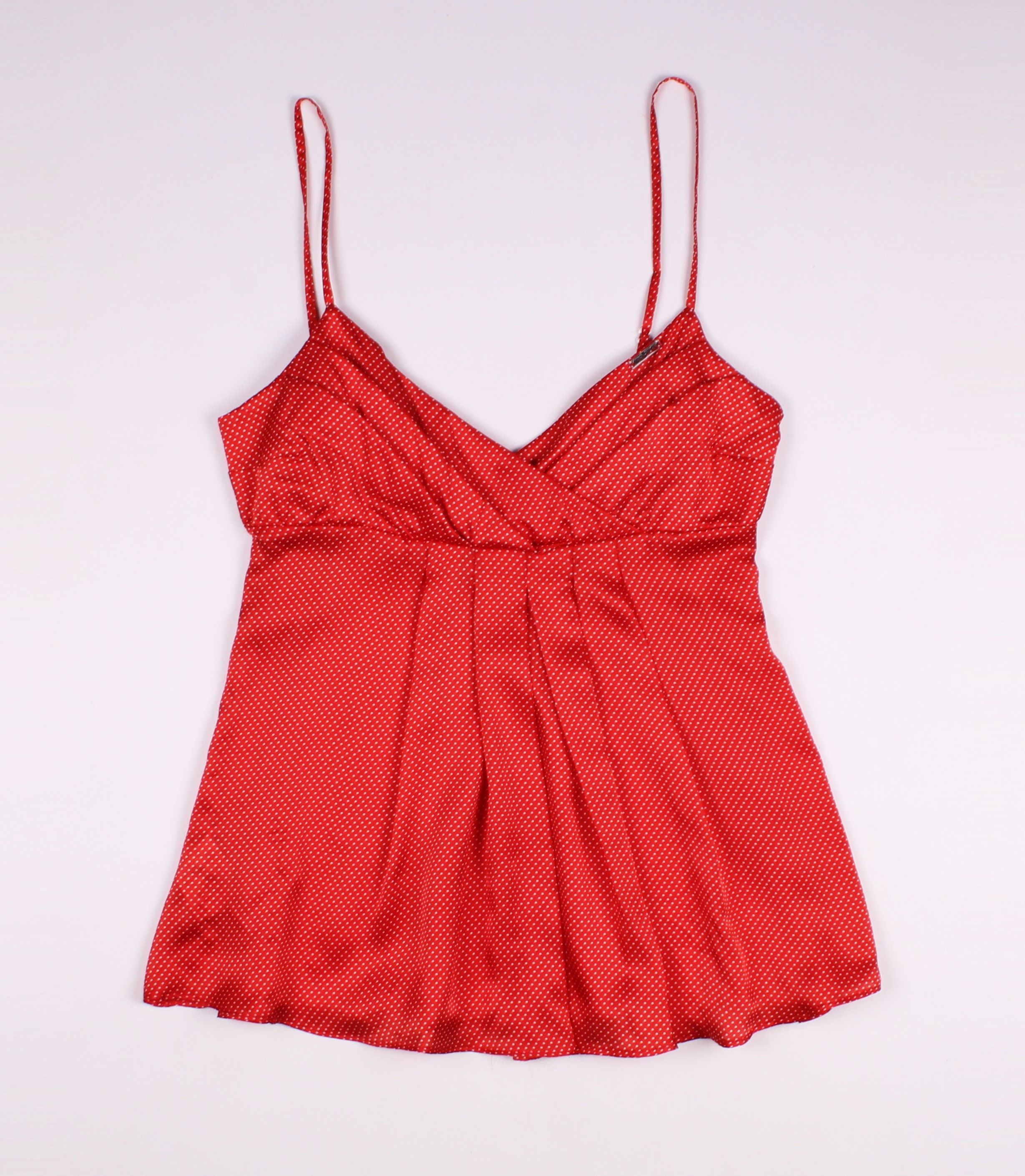 Miss Sixty × Vintage Miss Sixty Y2K Polka Dot Silk Cami Top Size L / US 10 / IT 46 - 4 Thumbnail