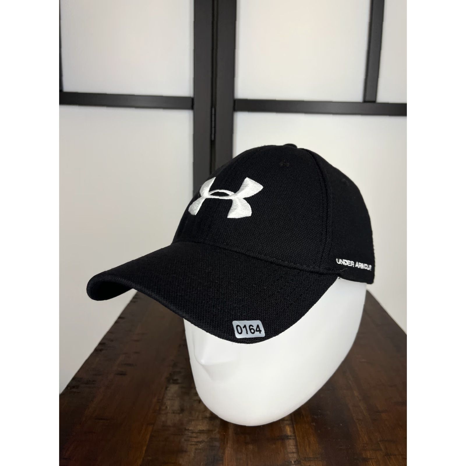 Under Armour Under Armour Hat Mens Extra Large Black Logo 100% Polyester Outdoors Fitted Cap Size ONE SIZE - 4 Thumbnail