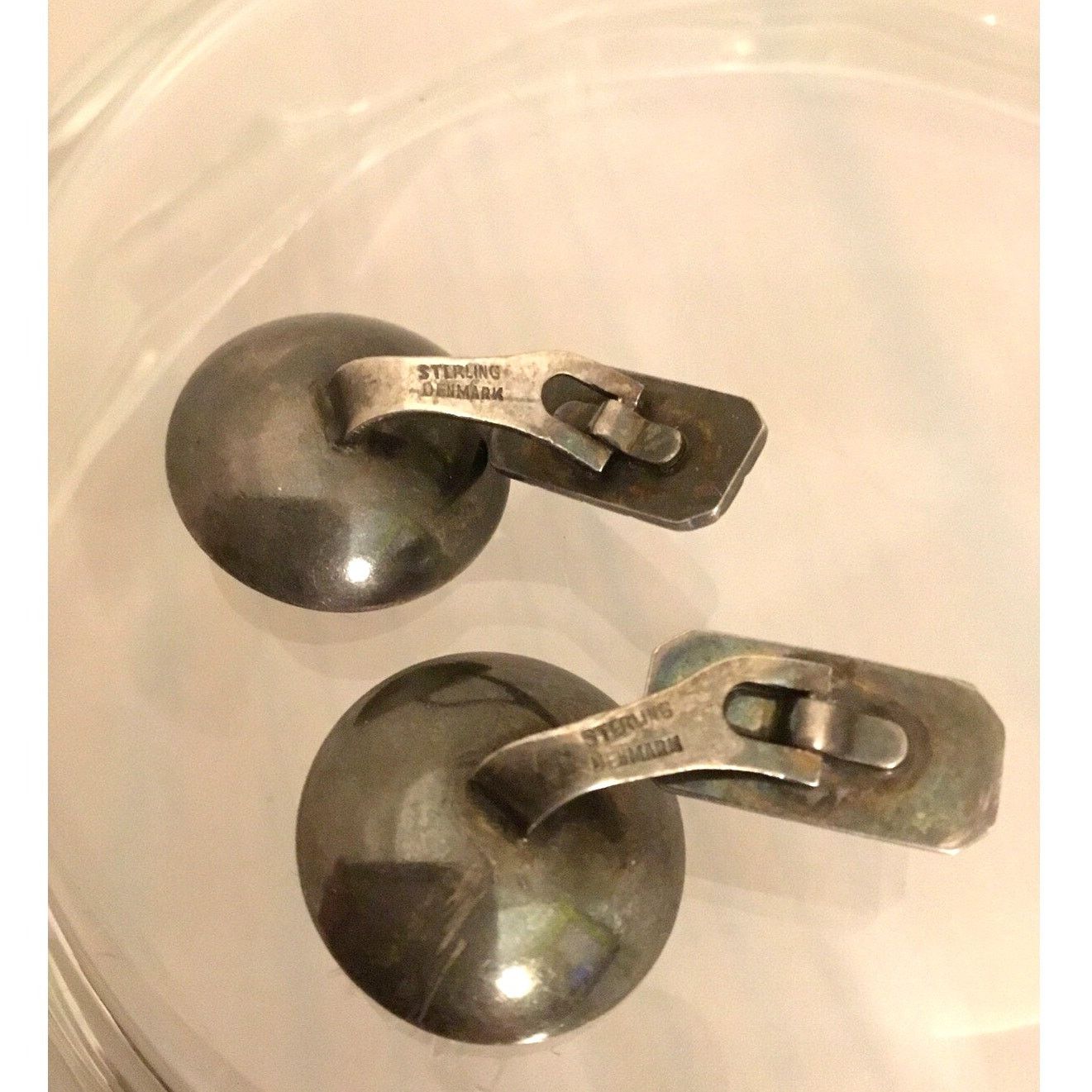 Vintage Vintage Denmark MCM Sterling Bullseye Modernist Cufflinks Size ONE SIZE - 2 Thumbnail