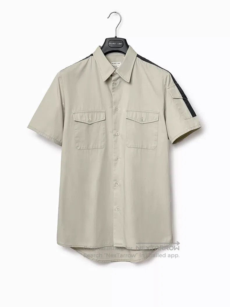 Helmut Lang Helmut Lang Striped Short Sleeve Shirt Size US S / EU 44-46 / 1 - 1 Thumbnail