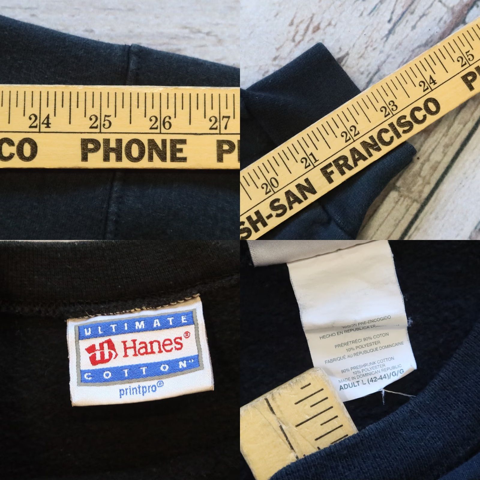 Hanes Vintage Ghost Mountain Rider MC Sweatshirt Crewneck California Support Size L Size US L / EU 52-54 / 3 - 8 Thumbnail