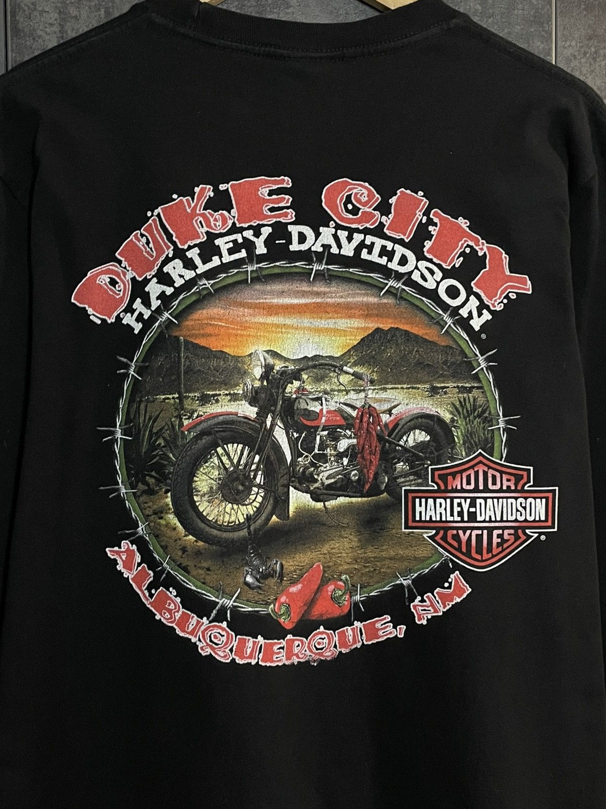 Harley Davidson Crazy Vintage Harley Davidson Skull Longsleeve 3D Emblem USA Size US M / EU 48-50 / 2 - 12 Thumbnail