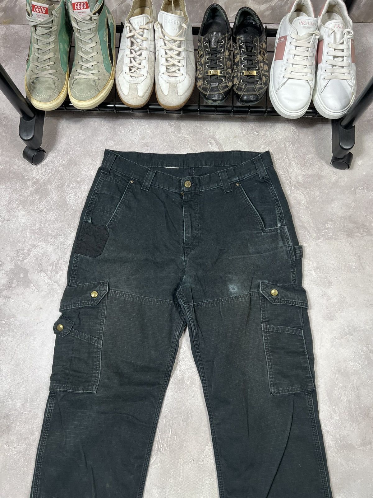 Carhartt Vintage Carhartt Distressed Workwear Baggy Cargo Pants Size US 32 / EU 48 - 11 Thumbnail