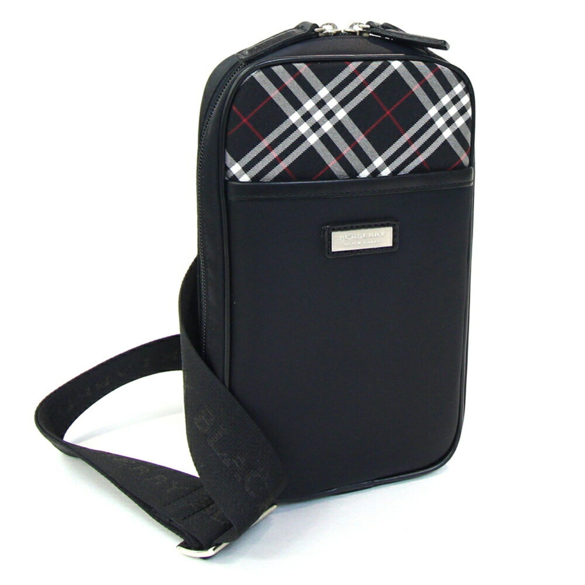 Burberry Black Label Body Bag BKL34-014-05 Nylon Leather Shoulder Crossbody Nova Check Men's BURBERRY BLACKLABEL