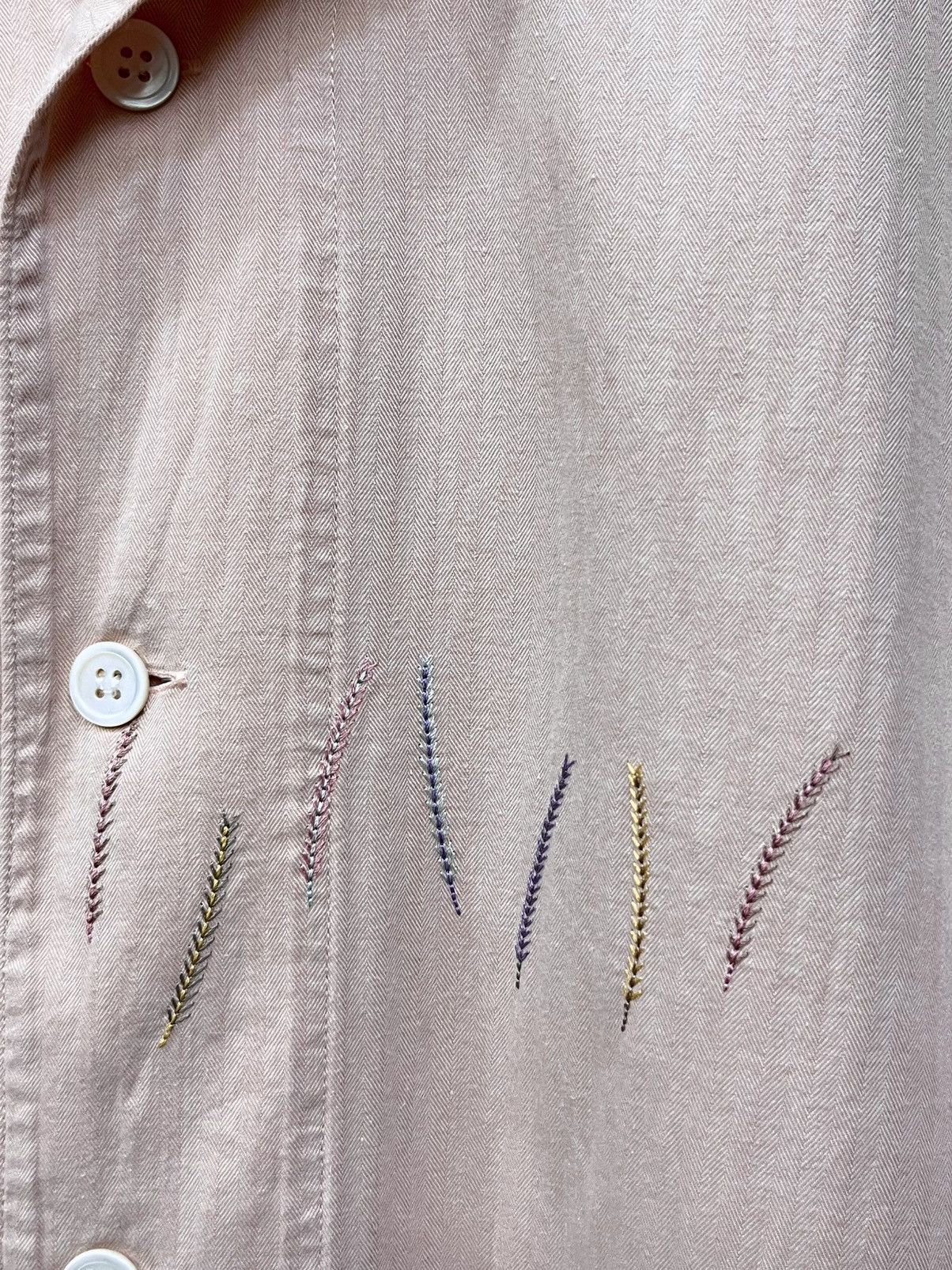 Issey Miyake Issey Miyake IM Product Archive Embroidered Peach Dress Size M / US 6-8 / IT 42-44 - 4 Thumbnail