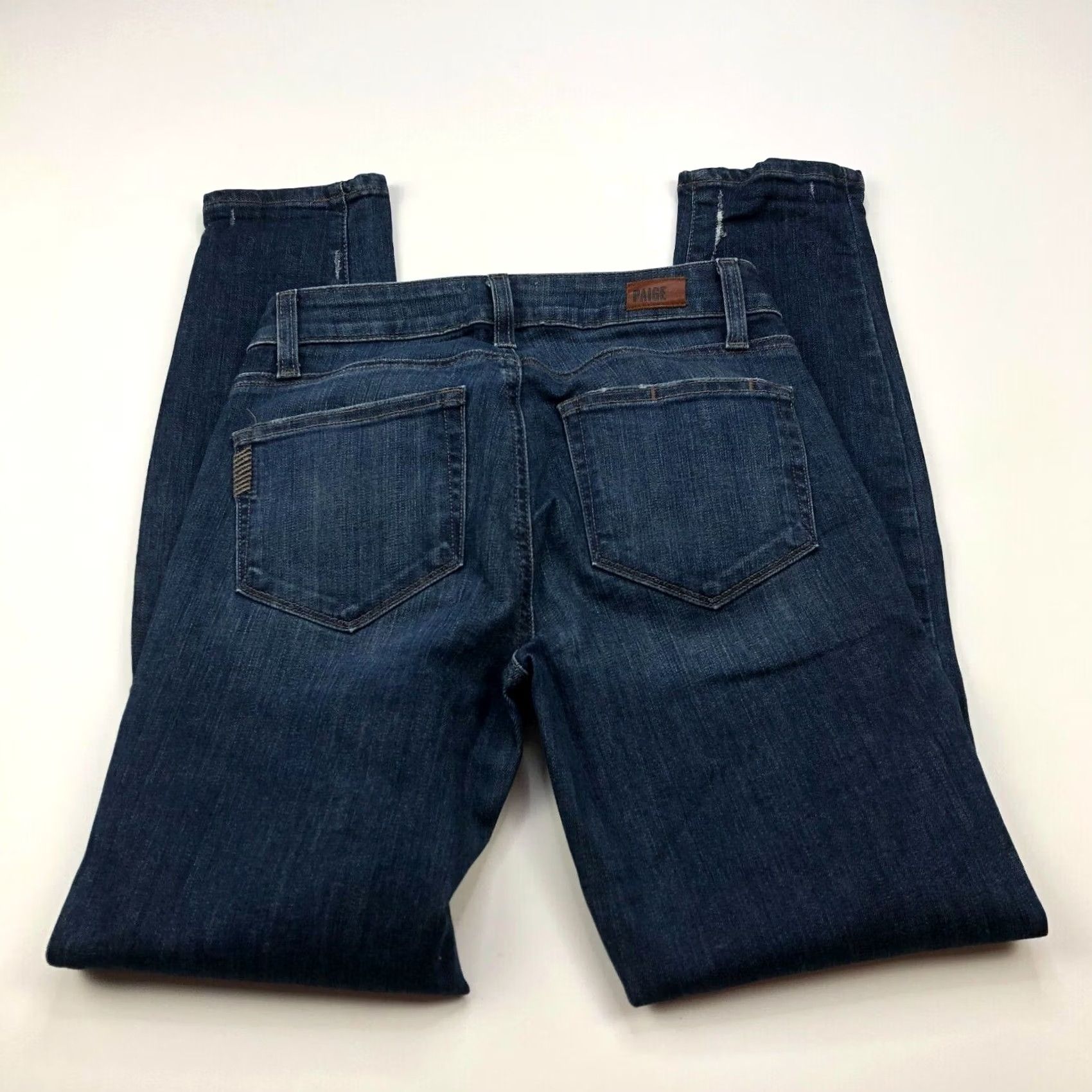 Paige Paige Verdugo Ankle 24 Jeans Denim Slim Distressed Regular Rise Mid 26W 28L Blue Womens Jeans Skinny Size 42" / US 20 - 2 Thumbnail