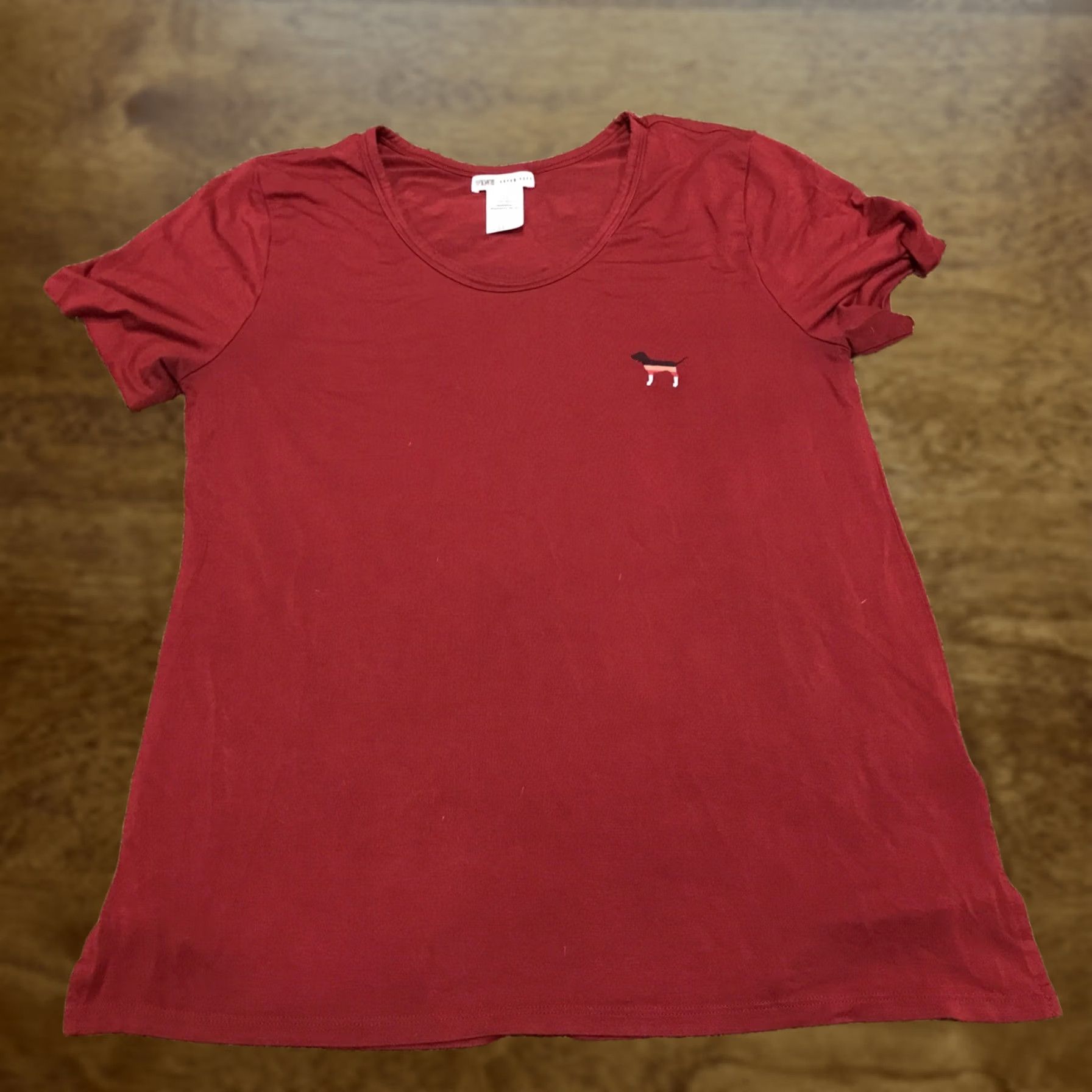 Pinko Victoria Secret PINK Sleep Top Womans XS Red Modal Blend B4 Size XS / US 0-2 / IT 36-38 - 1 Thumbnail