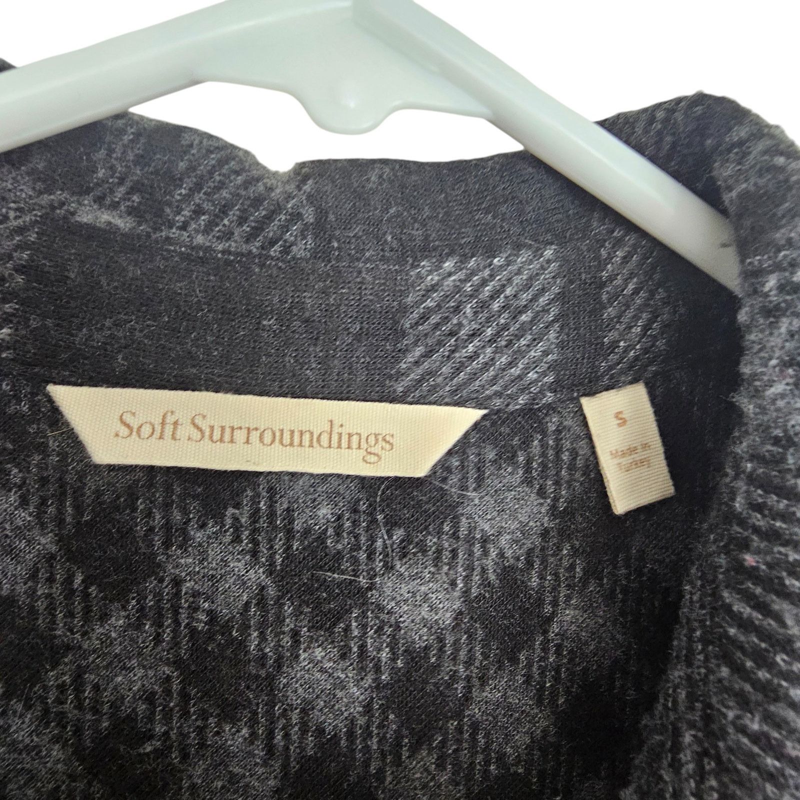 Soft Surroundings Soft Surroundings Womens Paramour Plaid Soft Knit Top Size S Size S / US 4 / IT 40 - 6 Thumbnail