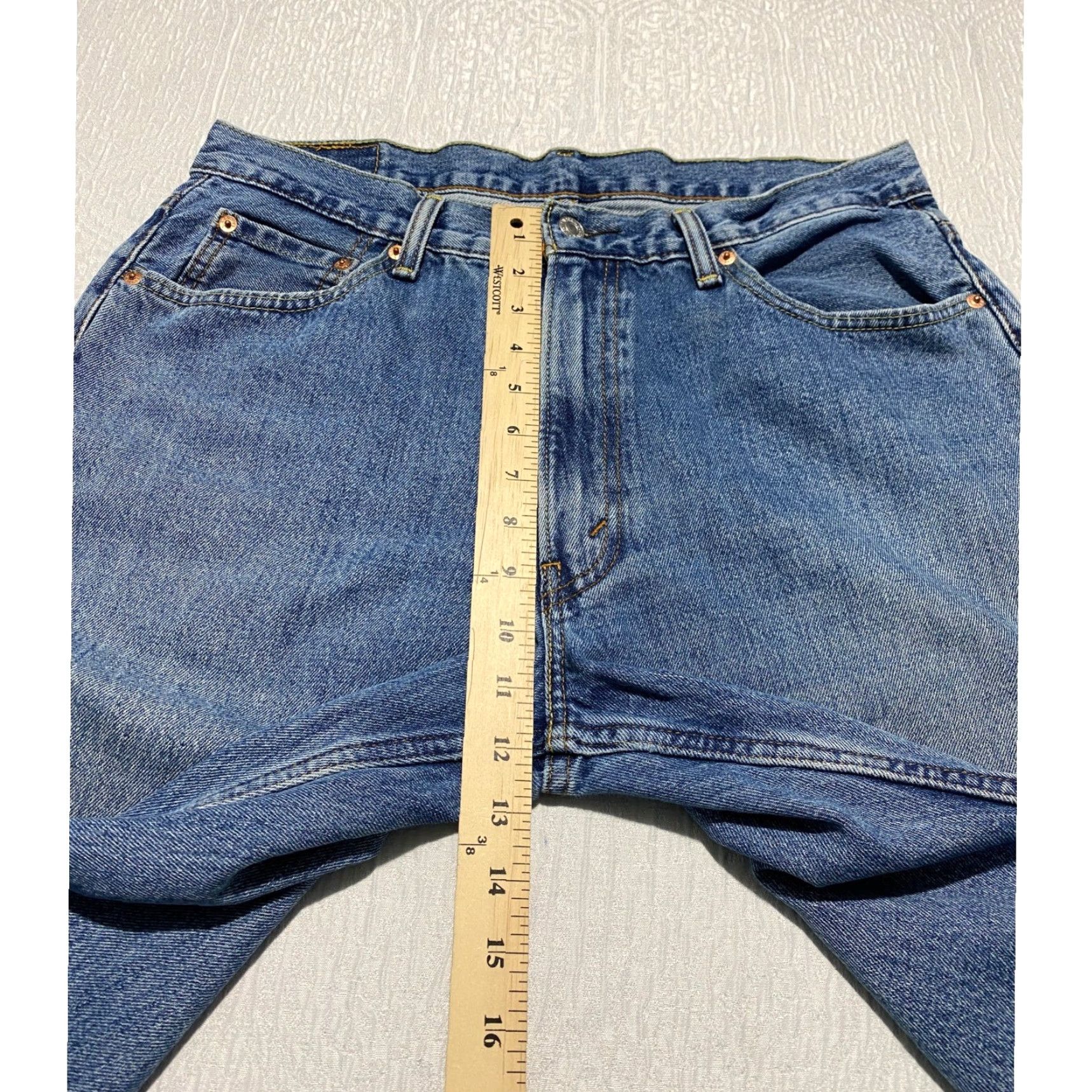 Levi's Levi's 550 Jeans Shorts Men 36x12 Bermuda Denim Blue Size US 36 / EU 52 - 6 Thumbnail