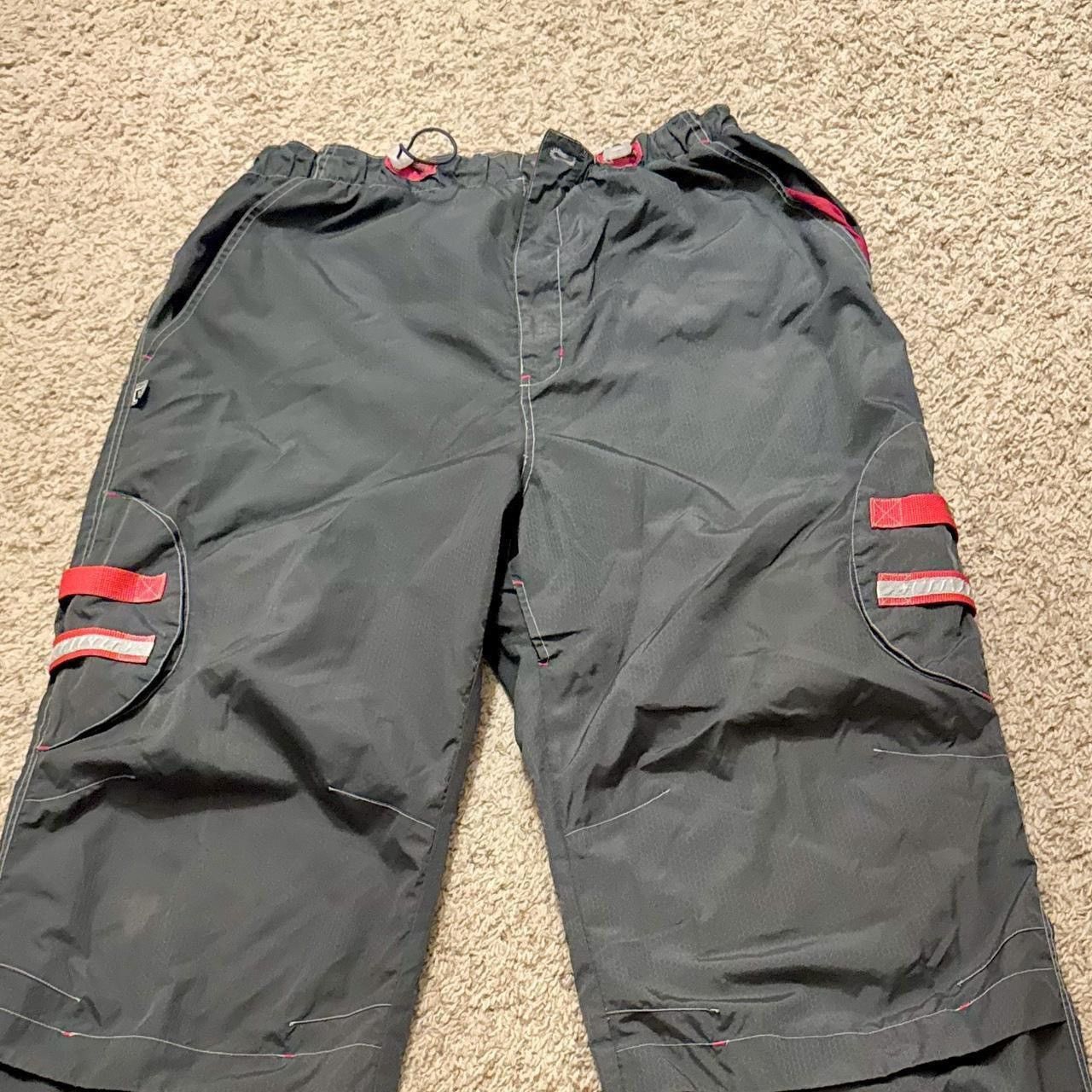 Vintage Vintage Caffeine Grey Nylon Cyber Rave Baggy Parachute Pants Size US 34 / EU 50 - 6 Thumbnail