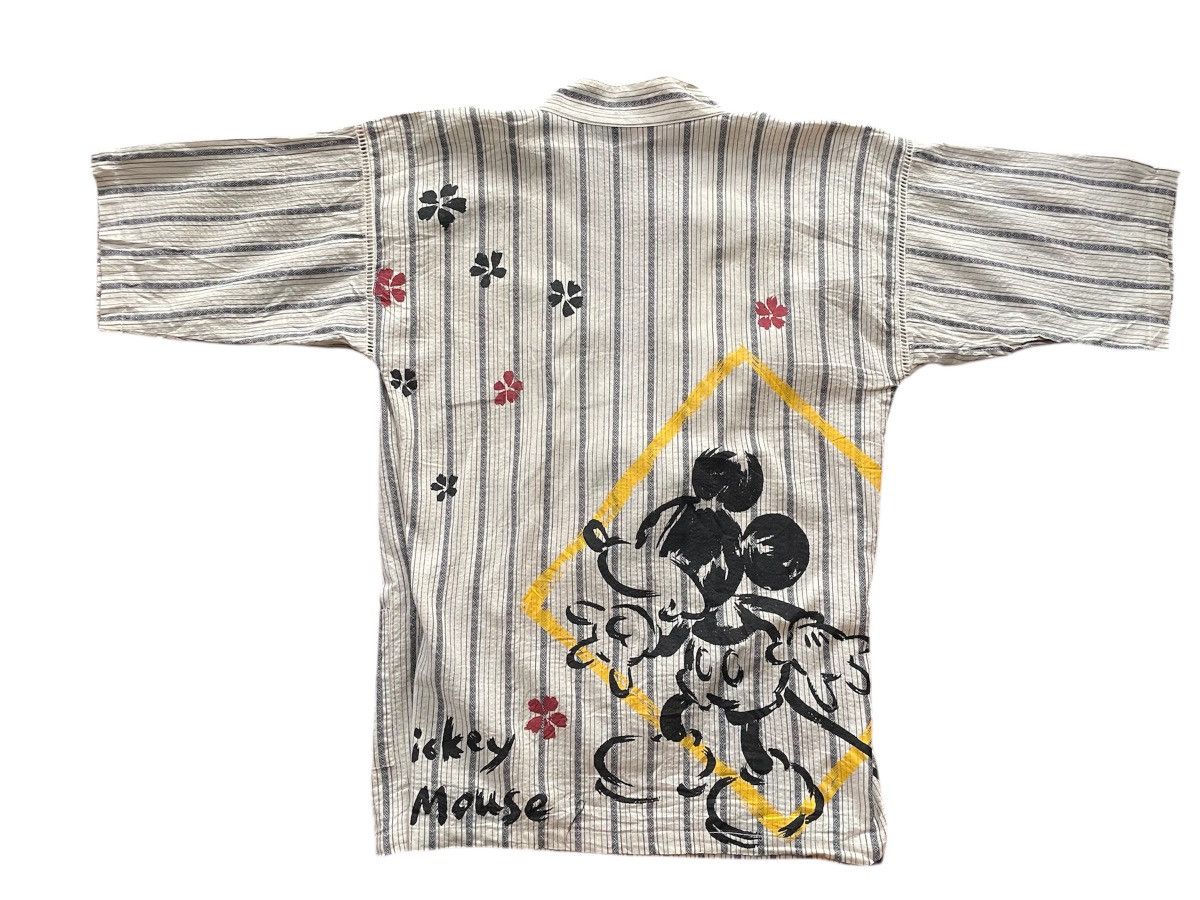 Disney Vintage 90s Disney Mickey Mouse Backhit Stripe Design Kimono Size US M / EU 48-50 / 2 - 1 Thumbnail