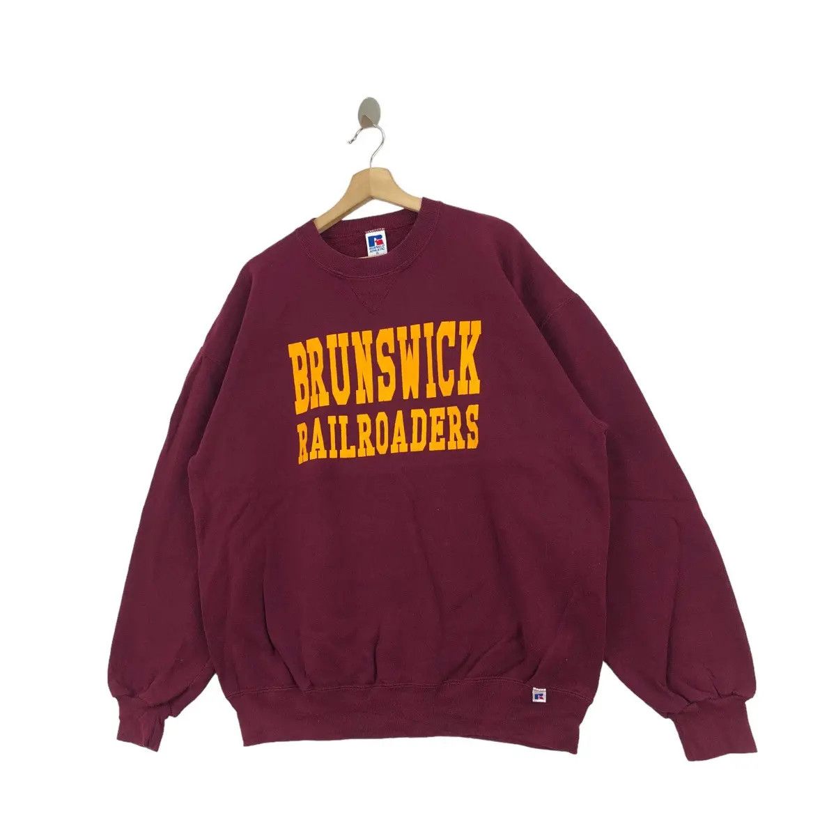Vintage Vtg BRUNSWICK RAILROADERS Football Roster Sweatshirt Size US XL / EU 56 / 4 - 3 Thumbnail