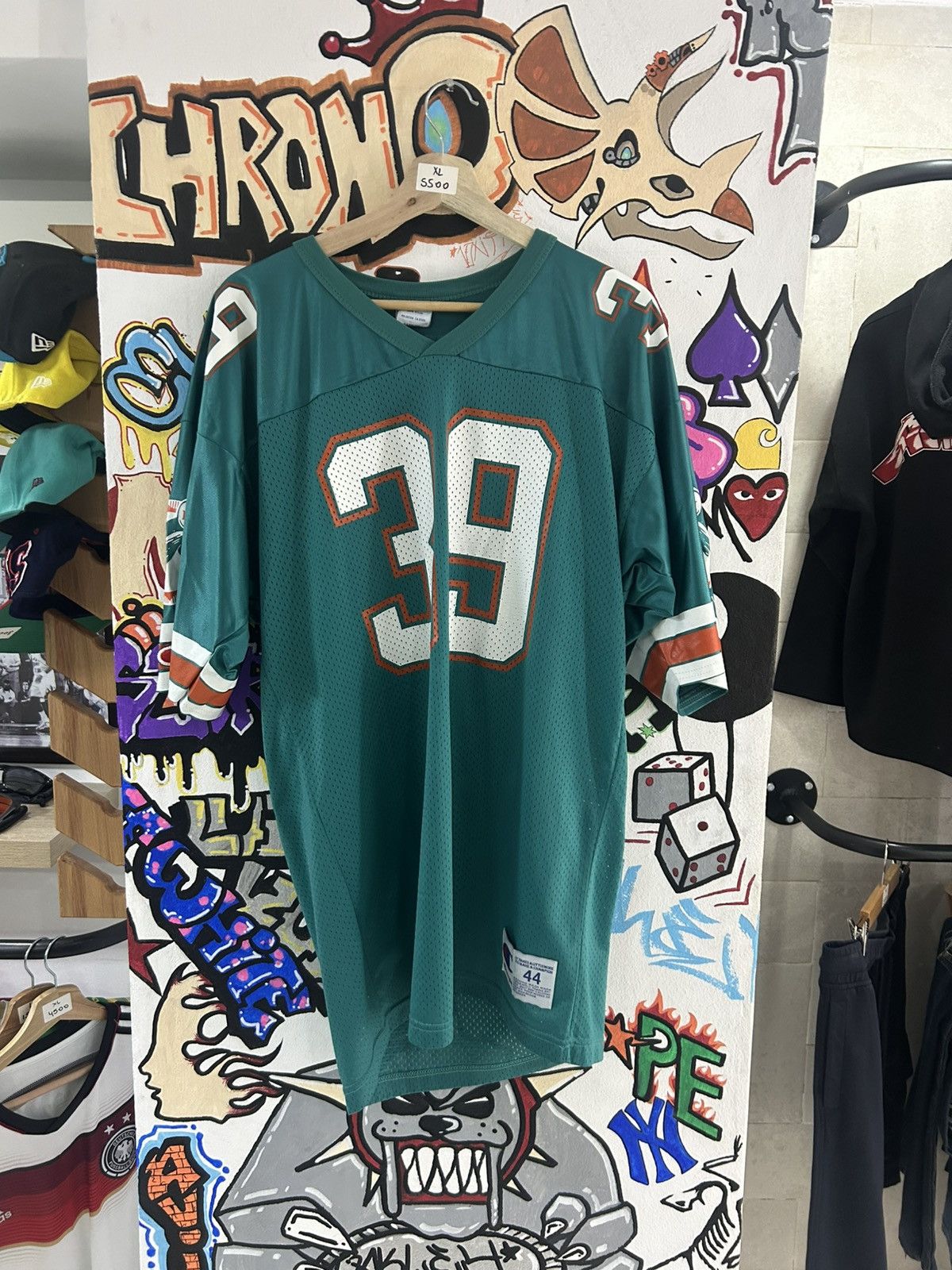NFL × Vintage 90s #39 Larry Csonka Dolphins Jersey Size US XL / EU 56 / 4 - 2 Thumbnail