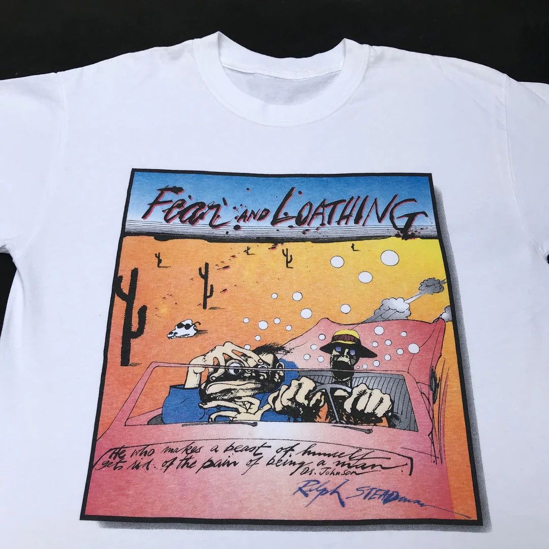 Vintage Fear and Loathing 1990s Ralph Steadman Gonzo Vintage T-Shirt Size US L / EU 52-54 / 3 - 2 Thumbnail