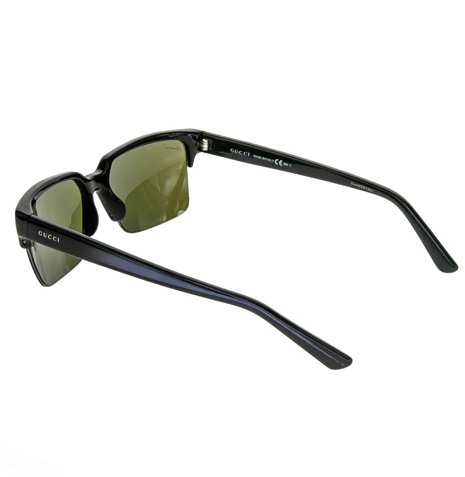 Gucci GUCCI Black Unisex Square Blue 3710 Gg3710S Sunglasses Size ONE SIZE - 5 Thumbnail
