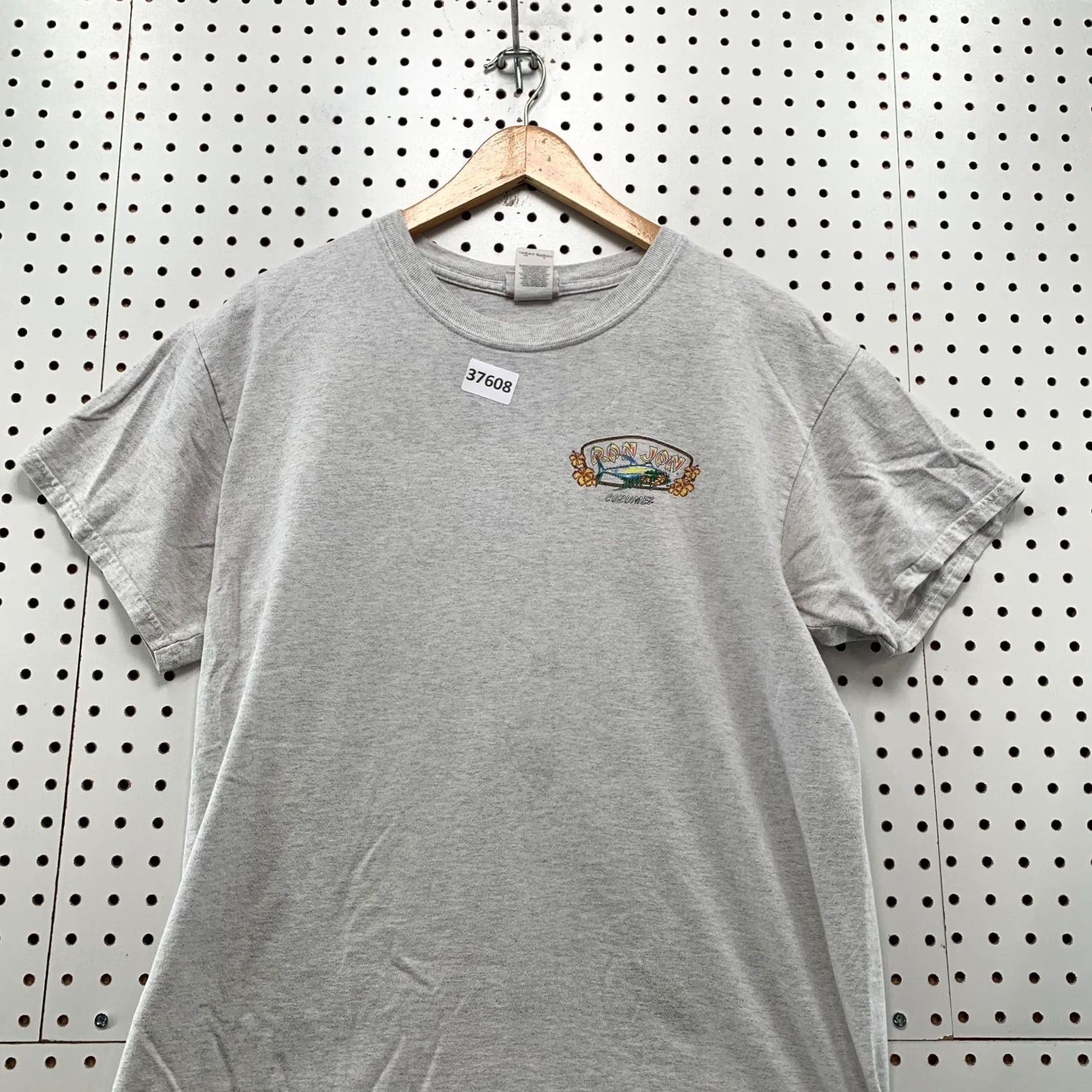 Ron Jon Surf Shop VINTAGE Ron Jon Surf Shop Shirt Mens Large Gray Conzumel Beach Tee Size US L / EU 52-54 / 3 - 3 Thumbnail