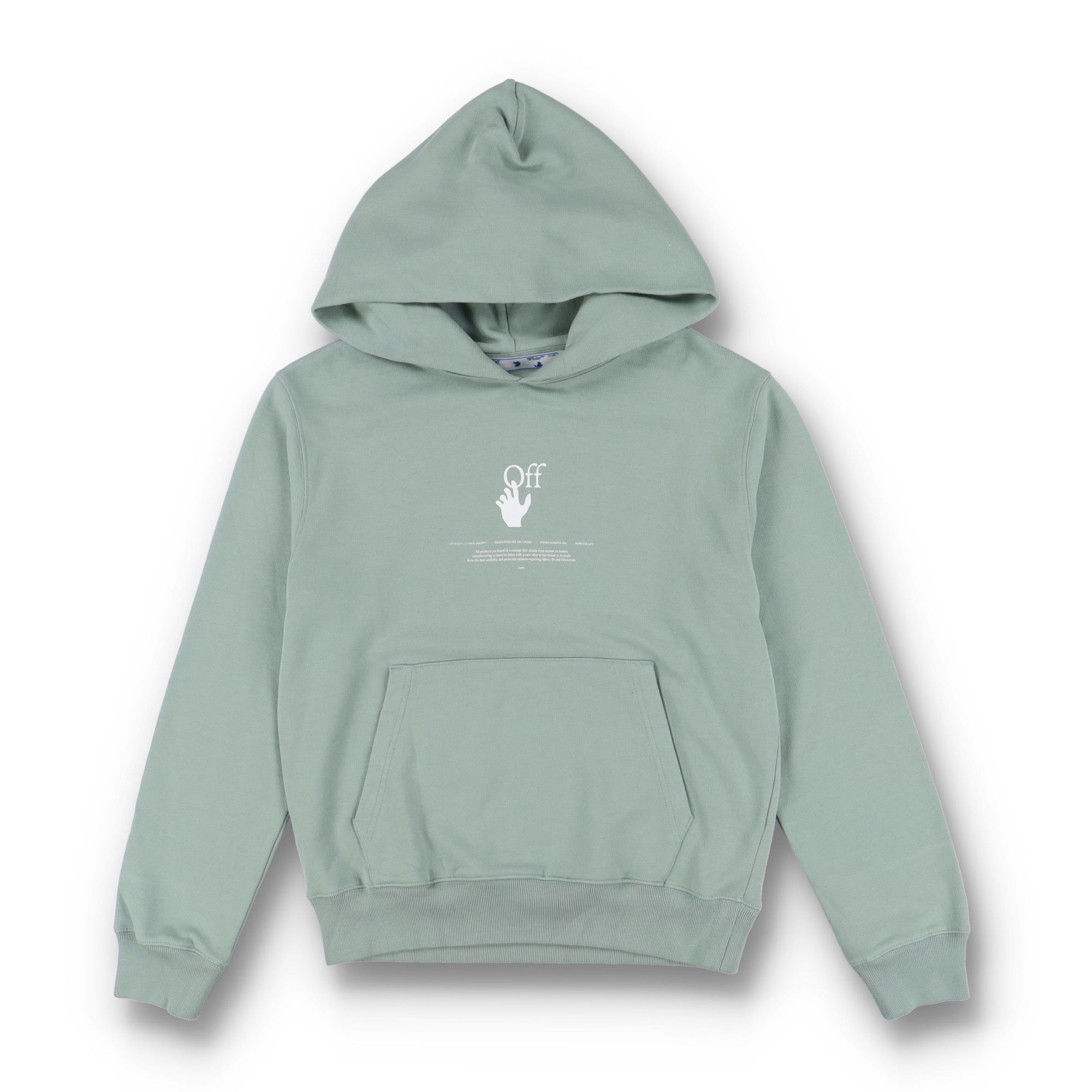 Off-White Jade Green Graff Logo Hoodie Size US M / EU 48-50 / 2 - 4 Thumbnail