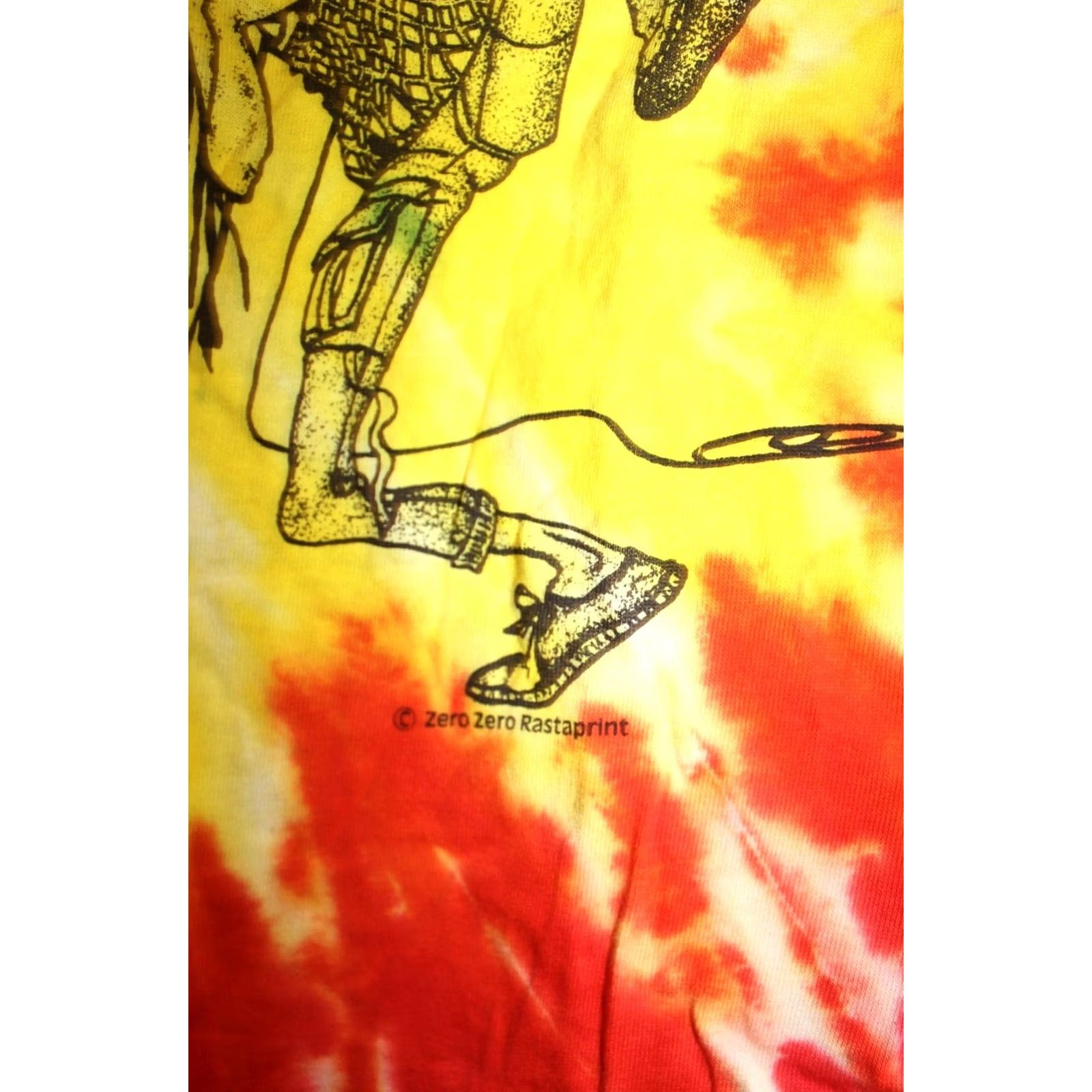 Vintage VINTAGE 1990's Zero Zero Rastaprint Rag-a-Muffin T shirt Ragaman Rock Men's L multicoloured graphic 90s Mens Size US L / EU 52-54 / 3 - 3 Thumbnail