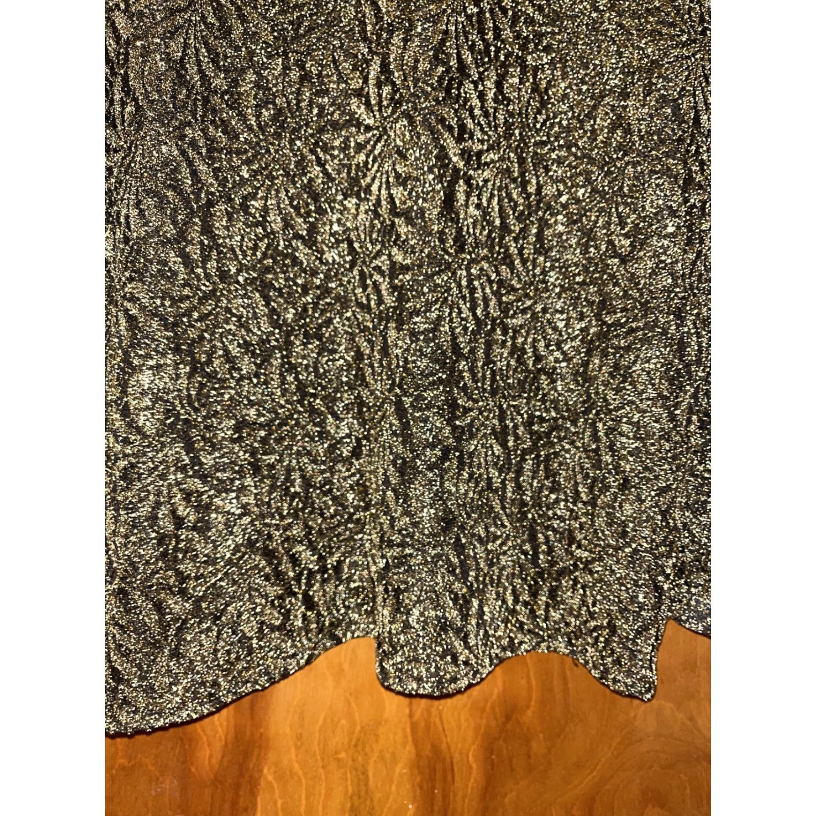 Giorgio Armani VINTAGE Giorgio Armani Blouse Women's 46/12 Gold Metallic Art Deco 1980s Italy Formal Size L / US 10 / IT 46 - 7 Thumbnail
