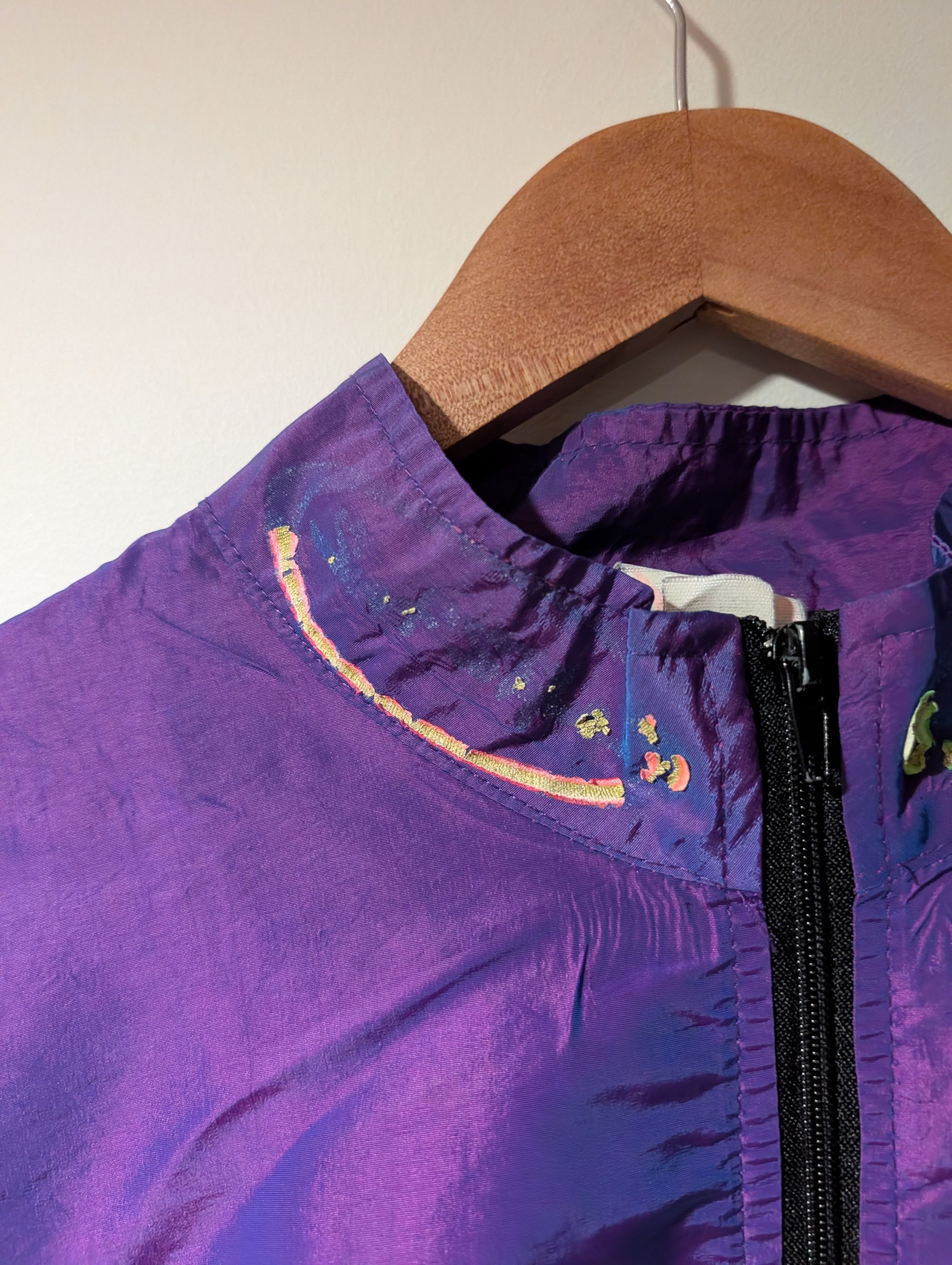 Sun Surf Vintage 90s Surf Style Purple One Size Windbreaker Jacket Size US XXL / EU 58 / 5 - 4 Thumbnail