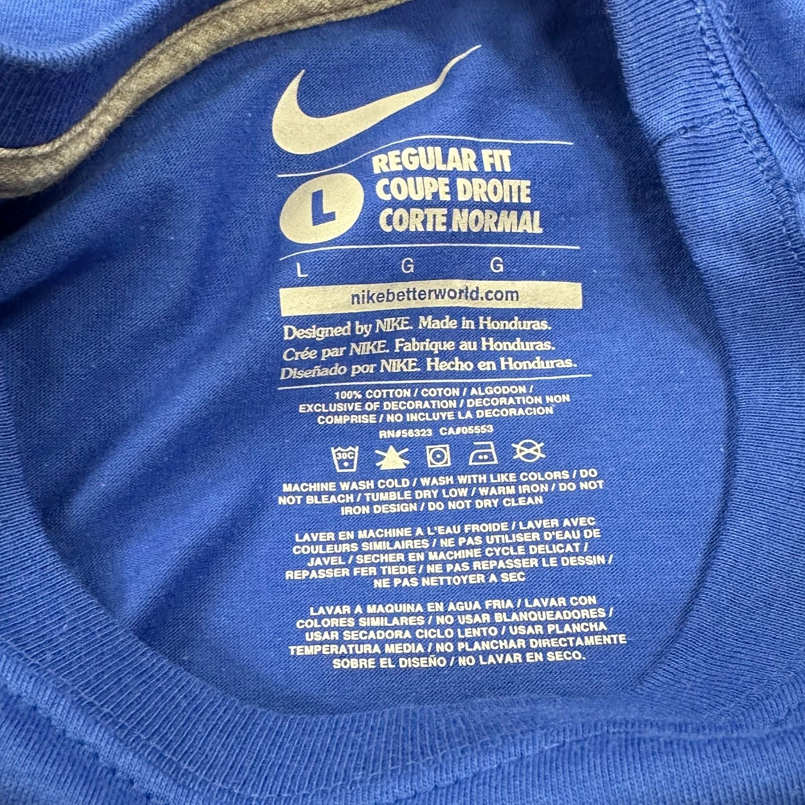 Nike New Nike Go Like Hell graphic tee t Shirt Blue size Large L Size US L / EU 52-54 / 3 - 4 Thumbnail
