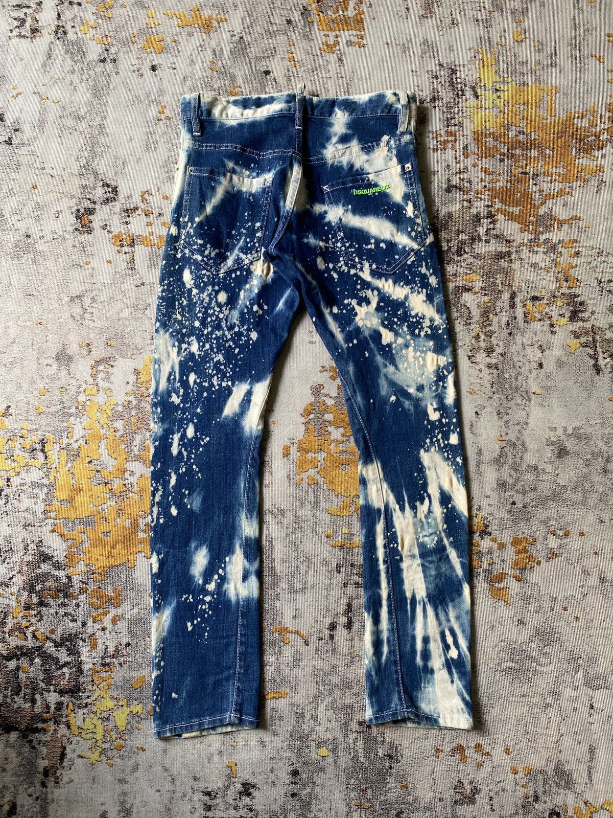 Dsquared2 Snow Acid Wash Strechable Jeans