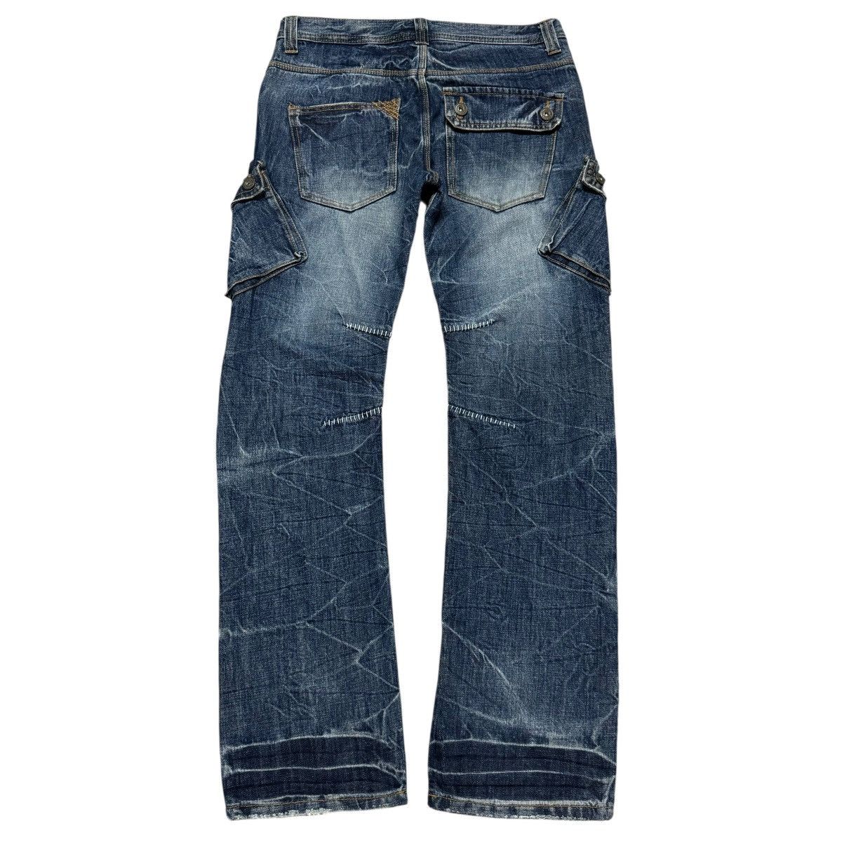 Vintage Twenty Work Japan Denim Rider Cargo Pants Size US 33 - 2 Thumbnail
