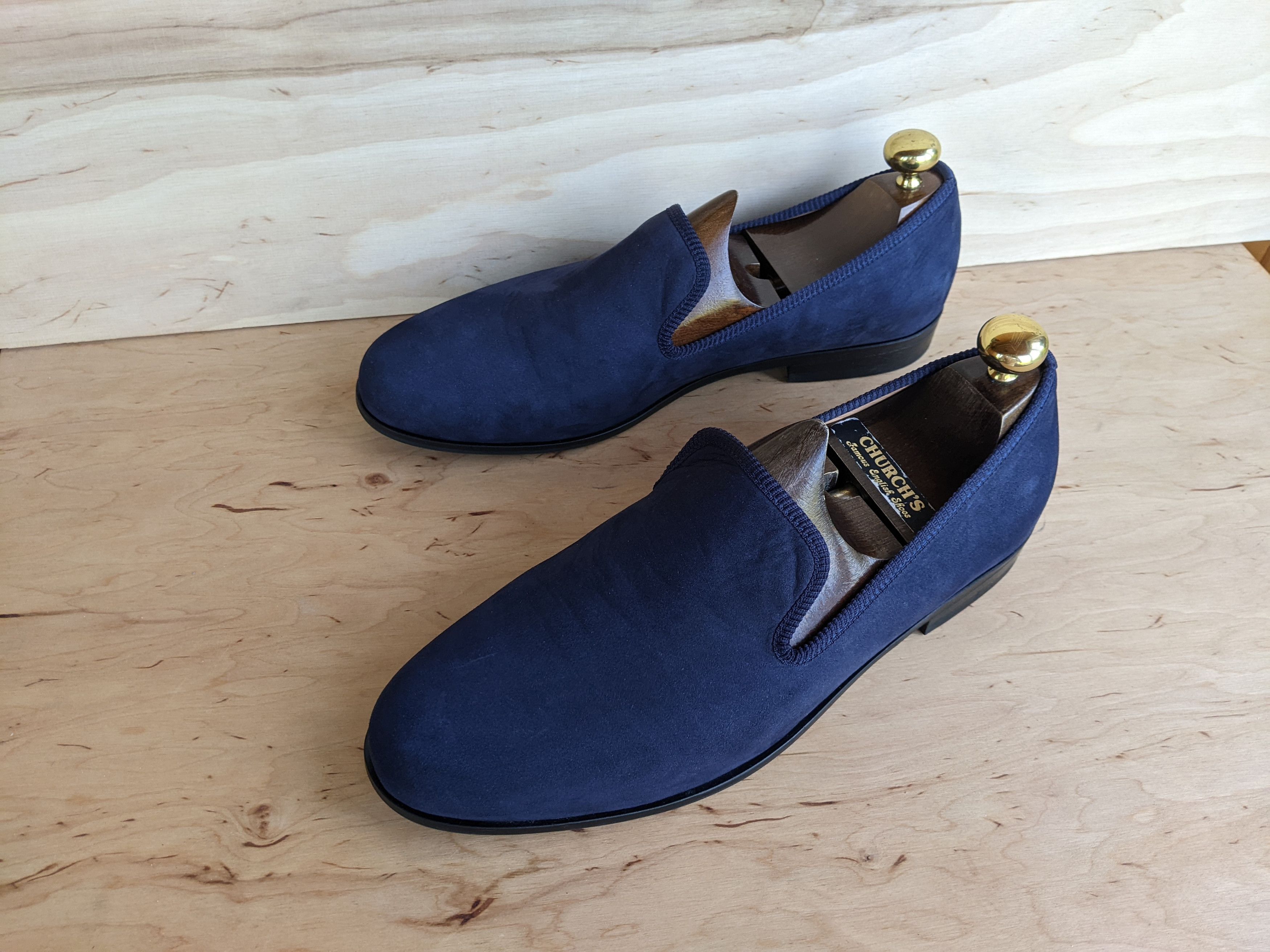 DUKE + DEXTER Duke + Dexter Bowler Loafer Blue Formal Shoes Churchs Prada Size US 11 / EU 44 - 7 Thumbnail