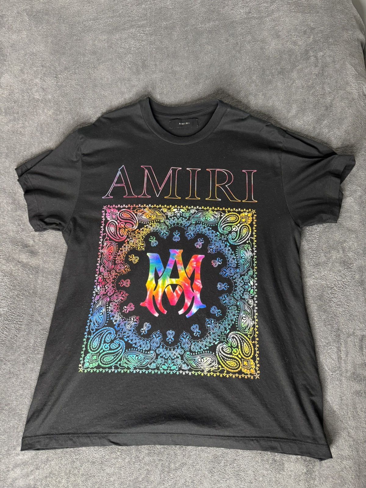 Amiri Amiri Rainbow Bandana T-Shirt Size US M / EU 48-50 / 2 - 1 Thumbnail