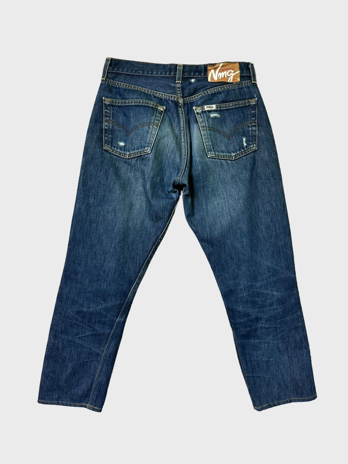 If Six Was Nine × Japanese Brand × Le Grande Bleu (L.G.B.) NMG JEANS CUSTOM Levi's Denim Distressed Style Size US 28 / EU 44 - 2 Thumbnail