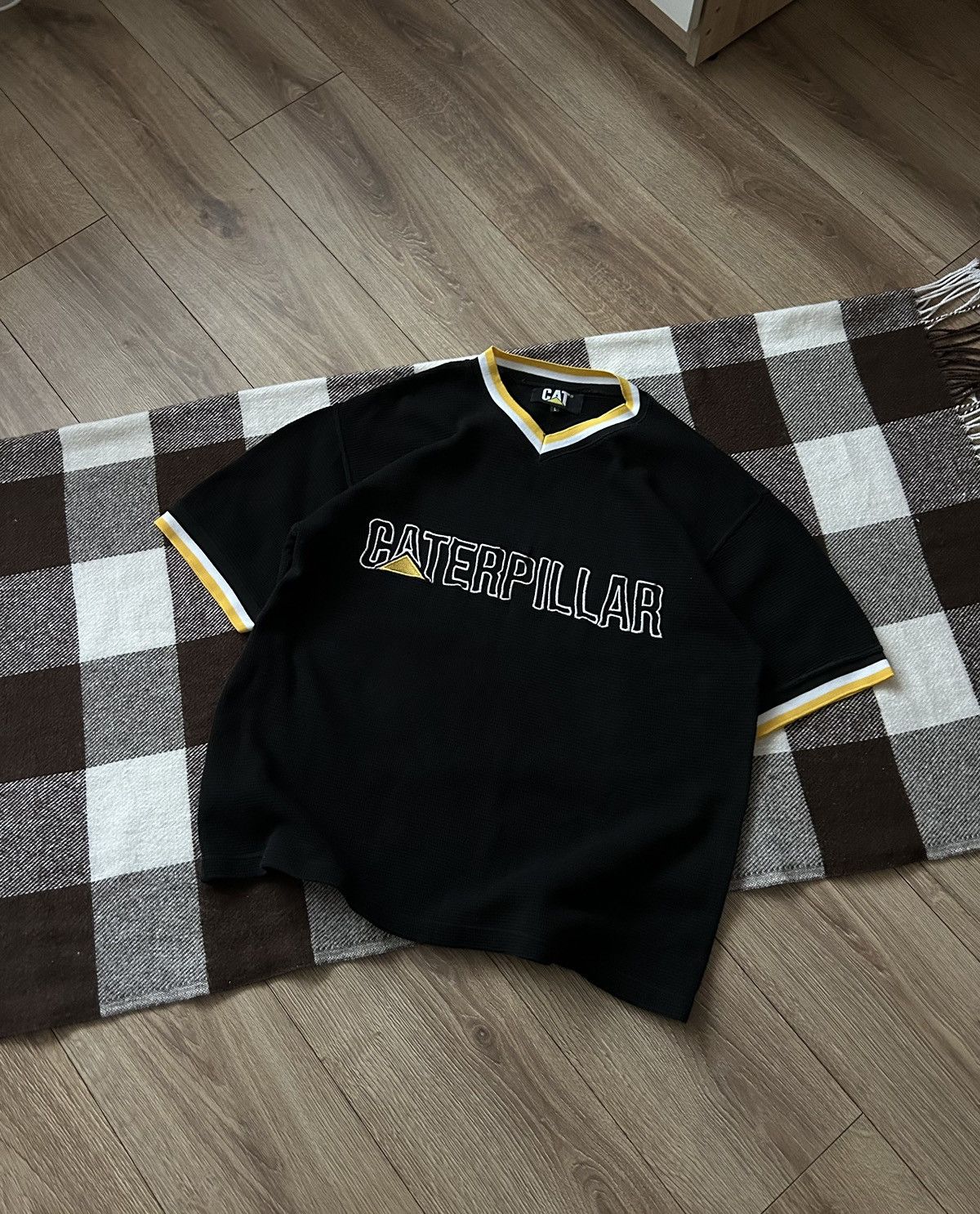 Caterpillar × Vintage Vintage CatterPillar big logo y2k shirt mens made in usa Size US L / EU 52-54 / 3 - 1 Thumbnail