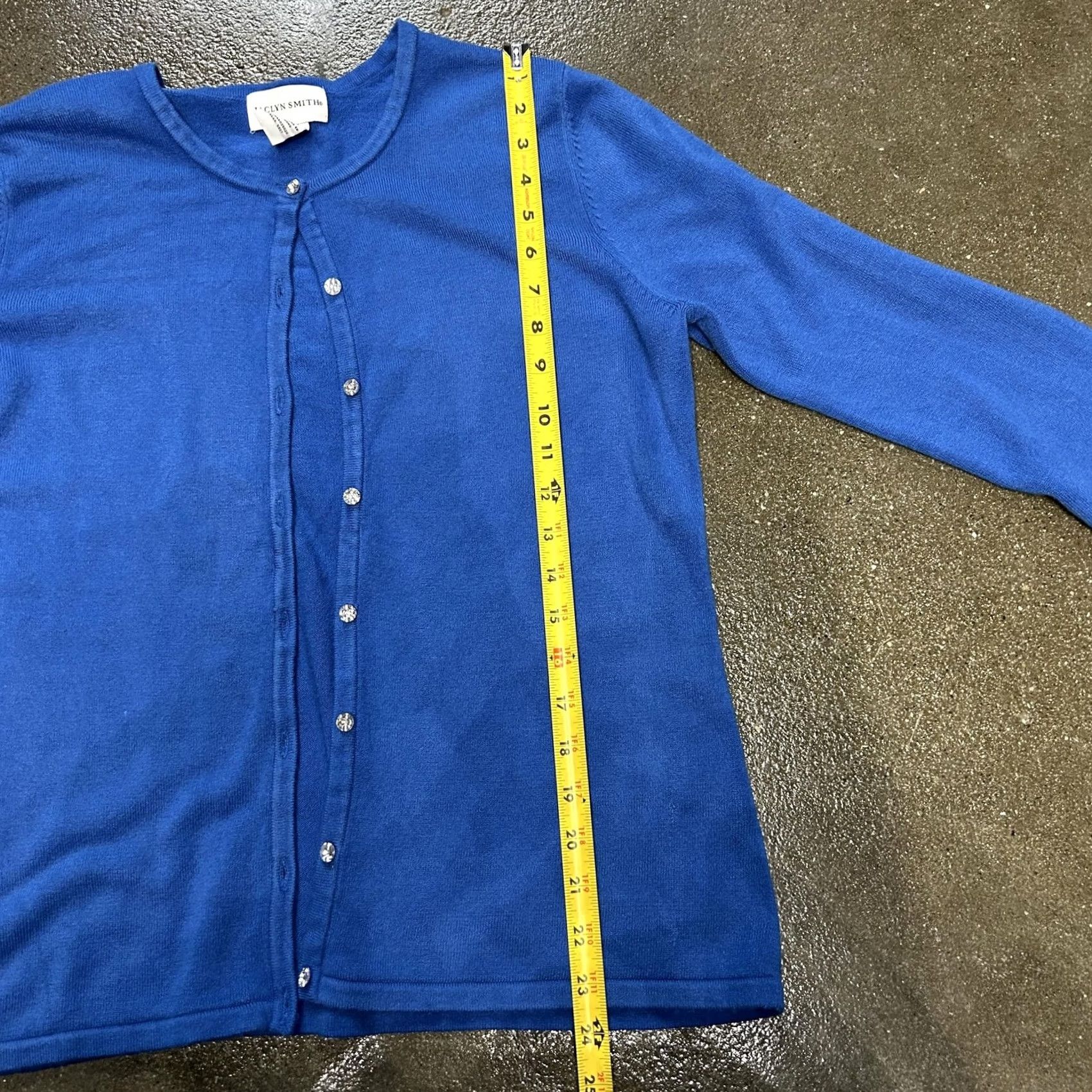 Vintage VINTAGE Jaclyn Smith Cardigan Sweater Womens Small Blue Knit Button Front Size S / US 4 / IT 40 - 4 Thumbnail
