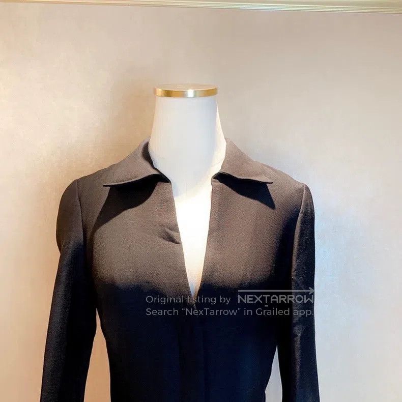 Valentino Valentino Black V-neck dress Size S / US 4 / IT 40 - 5 Thumbnail