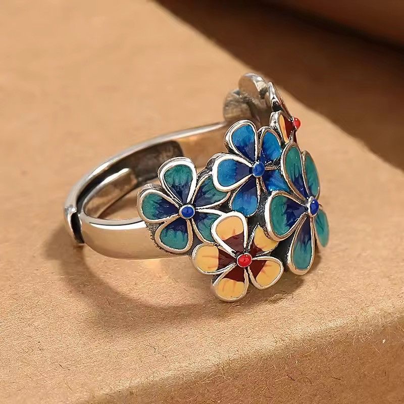 Jewelry Multicolor Adjustable Ring Size ONE SIZE - 1 Thumbnail