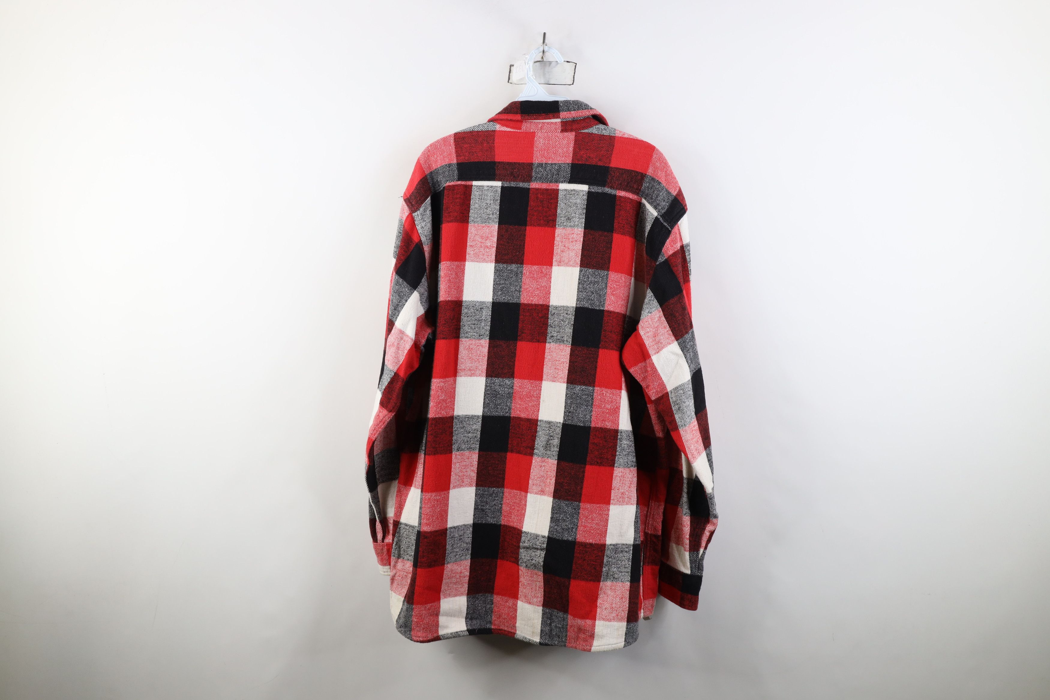 Vintage Vintage 90s Streetwear Heavyweight Button Shirt Plaid Size US L / EU 52-54 / 3 - 11 Thumbnail