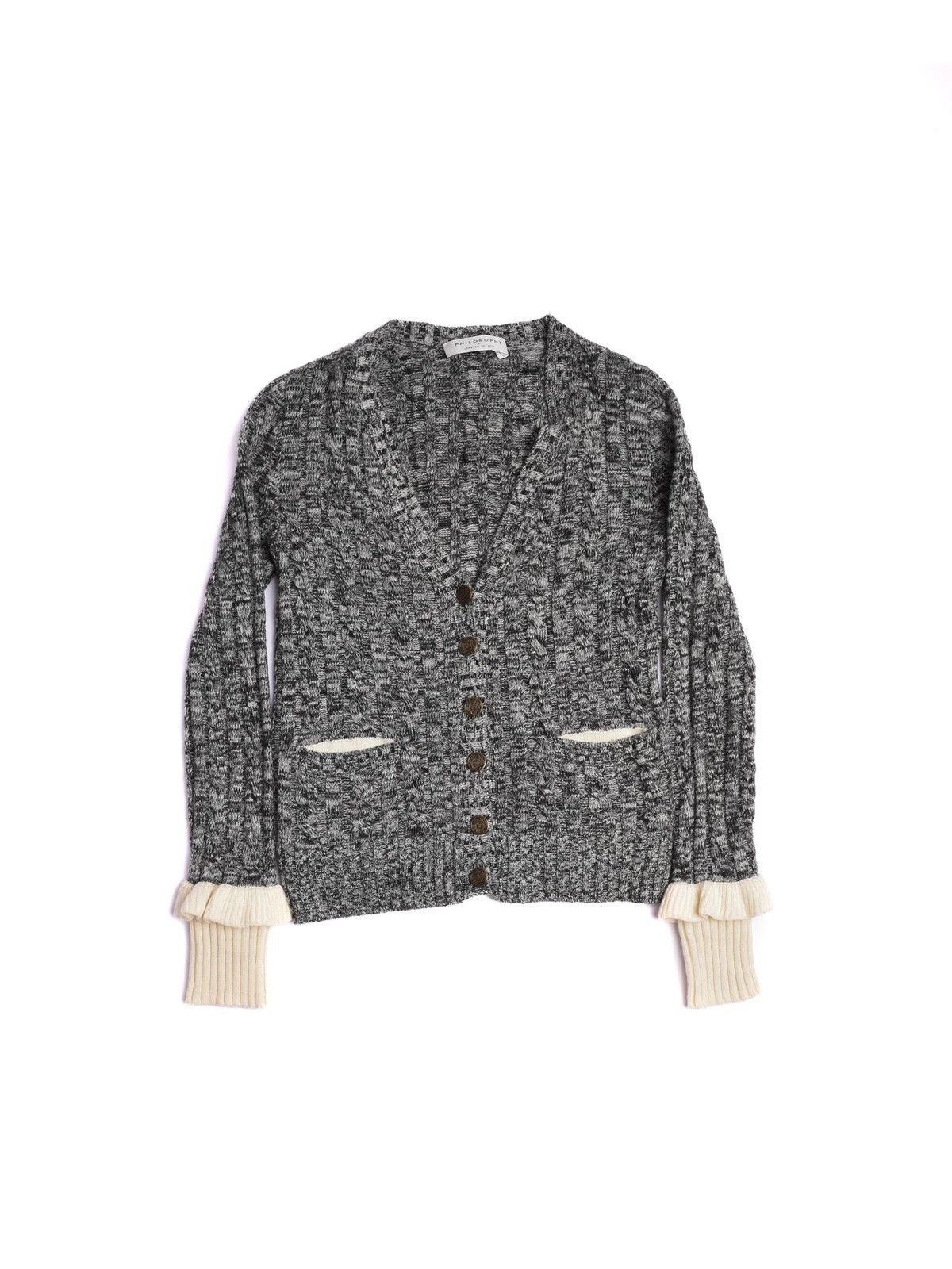 Philosophy di Lorenzo Serafini Women's Philosophy Di Lorenzo Serafini Wool Cardigan Size S Size S / US 4 / IT 40 - 1 Thumbnail
