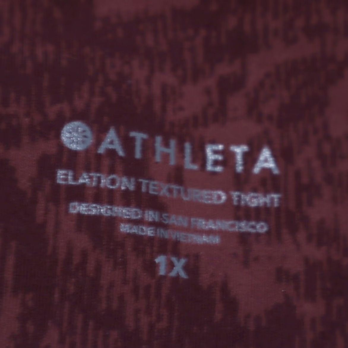 Athleta Athleta Leggings Women 1X Elation Textured High Waist Red Floral Pants Slim Fit Nylon Microfiber Training Size 40" / US 18 - 5 Thumbnail