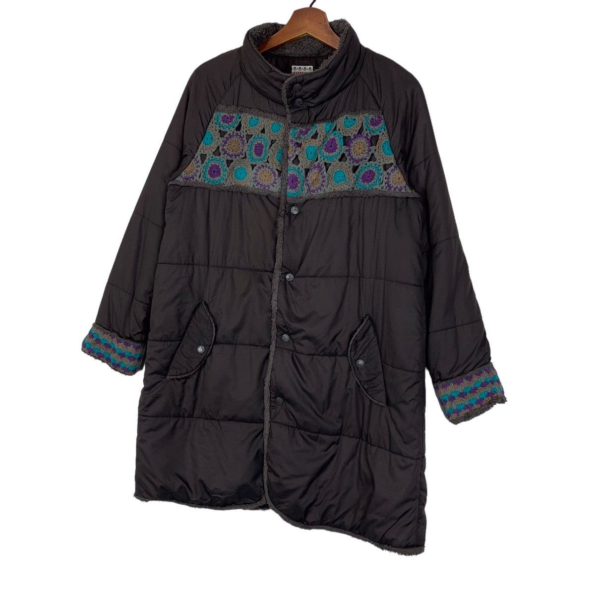 Native × Vintage Vintage Titicaca Native Long Puffer Jacket Size ONE SIZE - 3 Thumbnail