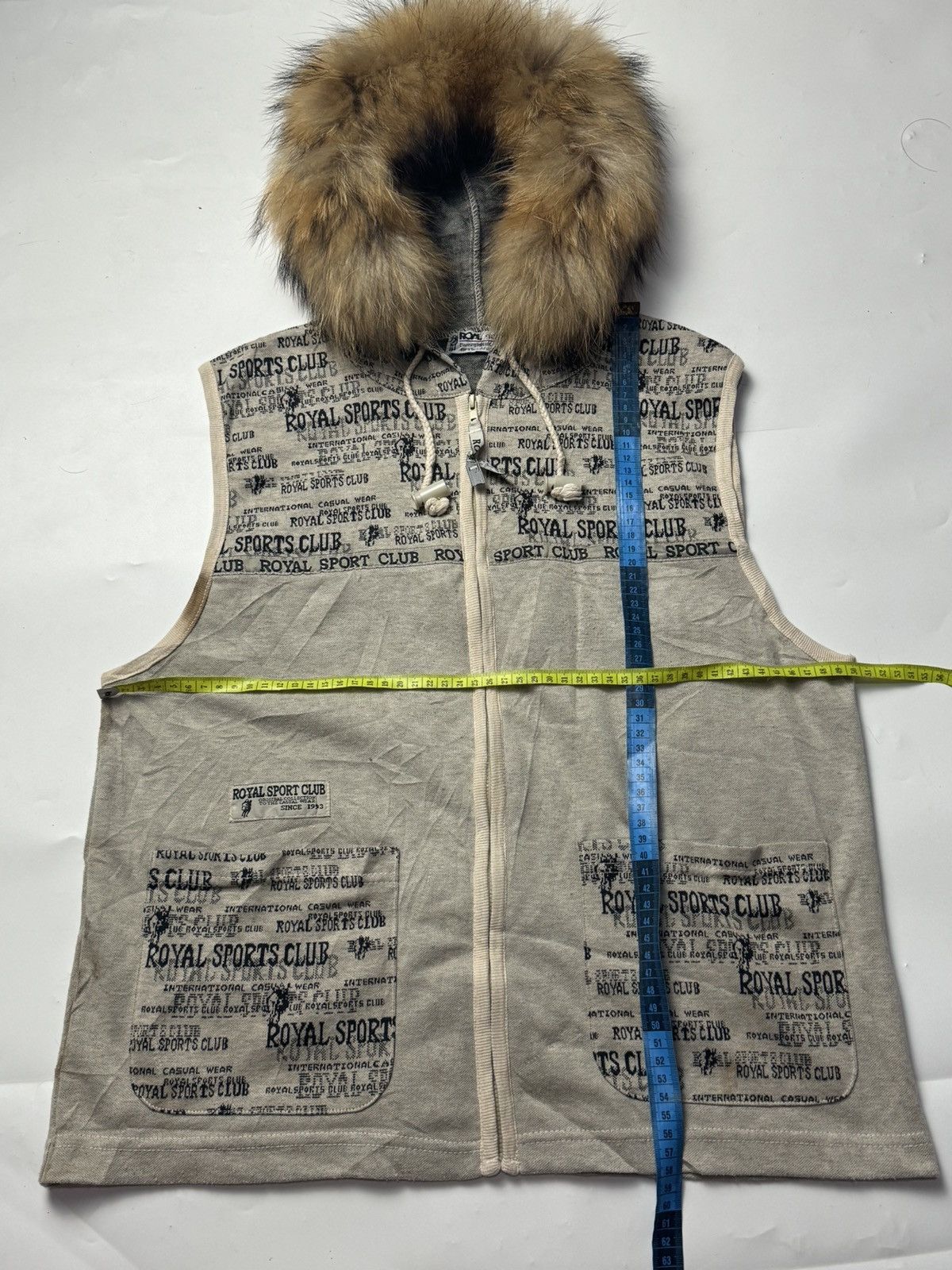 If Six Was Nine × Japanese Brand × Le Grande Bleu (L.G.B.) Japanese Vest Fur Hoodie Size US M / EU 48-50 / 2 - 5 Thumbnail