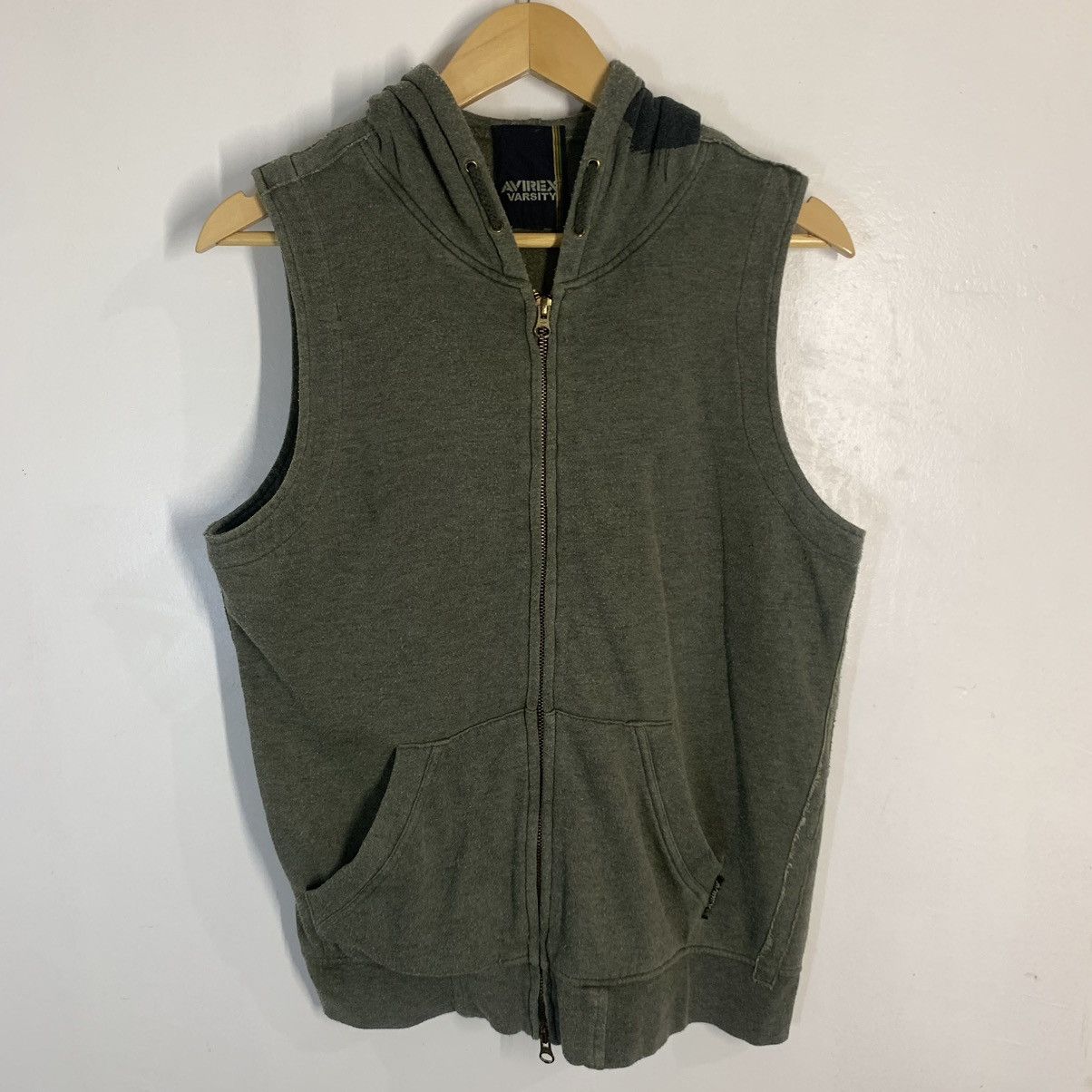 Vintage Avirex Varsity Sleeveless Hoodie