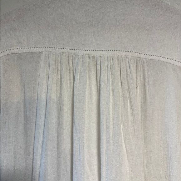 Abercrombie & Fitch Abercrombie & Fitch White Long Sleeve Button Down Blouse - L Size L / US 10 / IT 46 - 5 Thumbnail