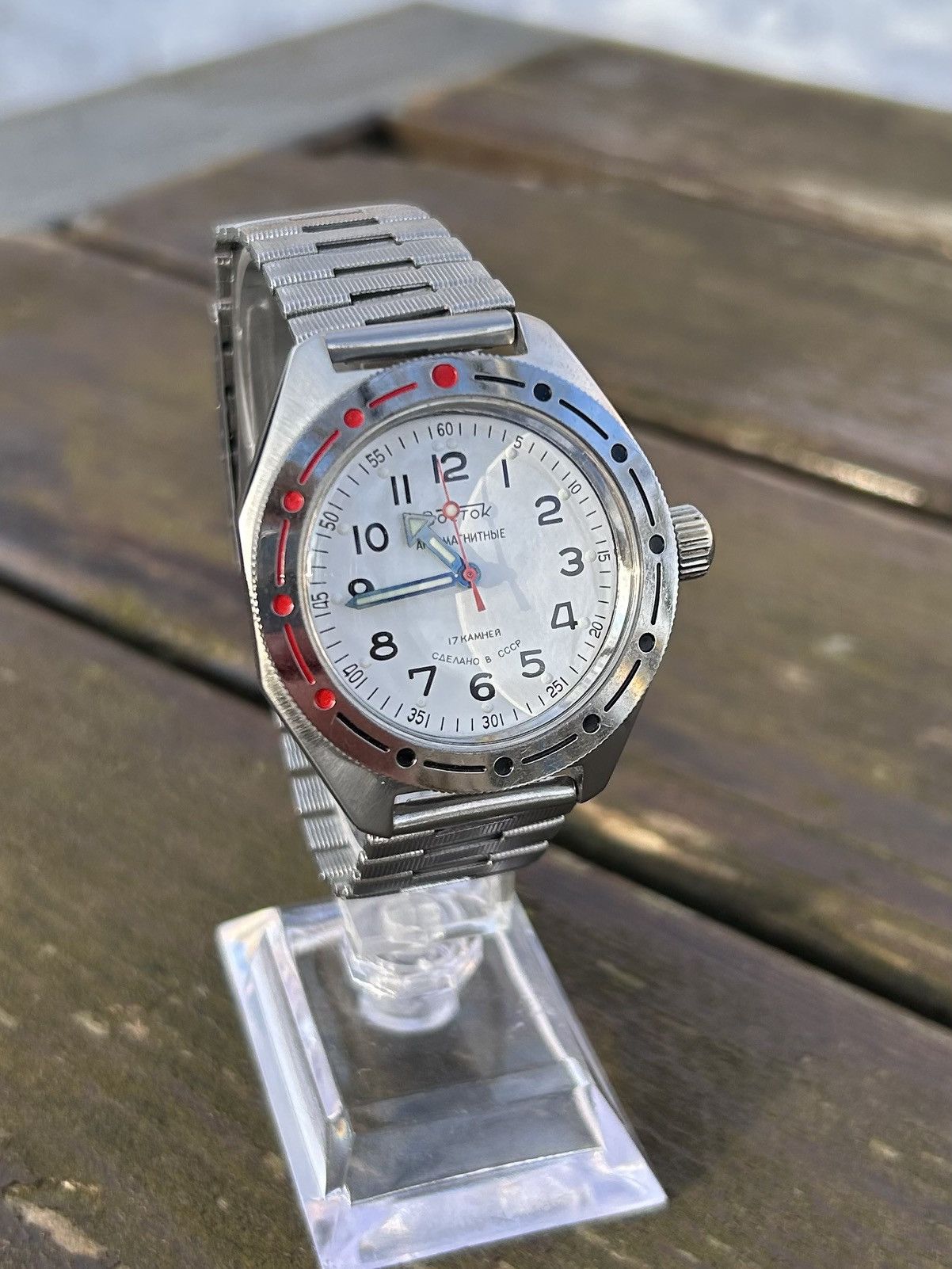 Vintage Vintage Watch Soviet USSR Mechanical Wostok Hand Winding Size ONE SIZE - 11 Thumbnail