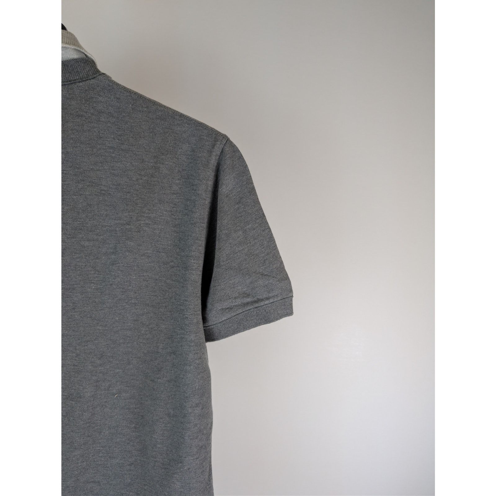 Brunello Cucinelli o1rshd1 CC20 grey cotton polo shirt with a white collar Size US M / EU 48-50 / 2 - 13 Thumbnail
